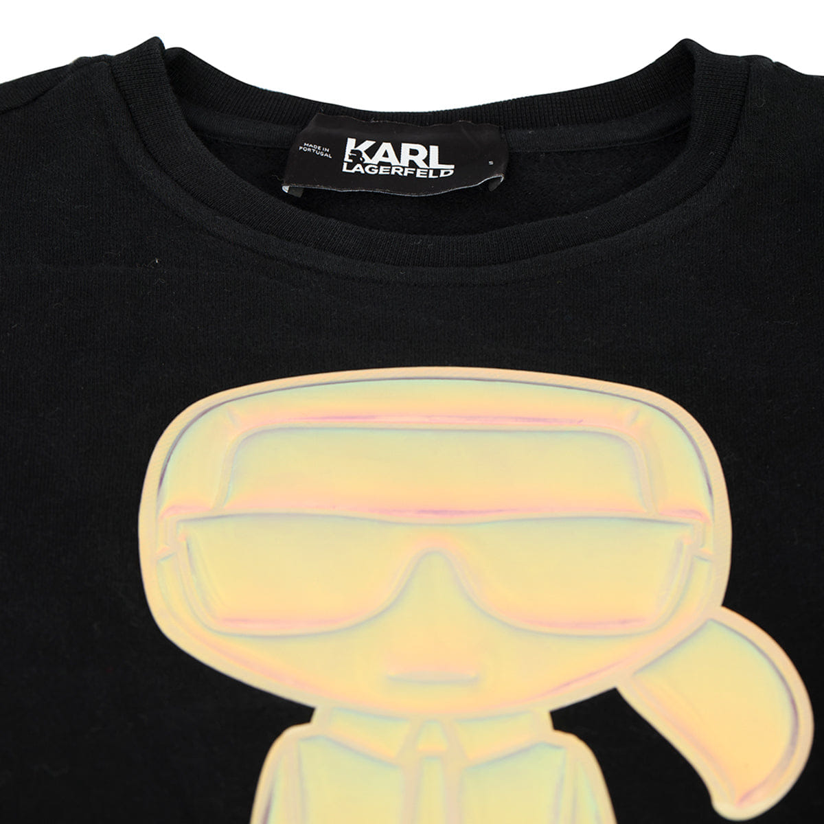 KARL LAGERFELD SIZE:S IKONIC KARL BLACK SWEATSHIRT