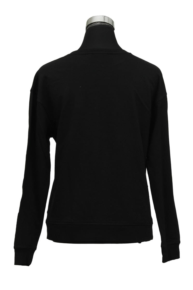 Karl Lagerfeld Size S Black Studded Logo Full Sleeved T-Shirt
