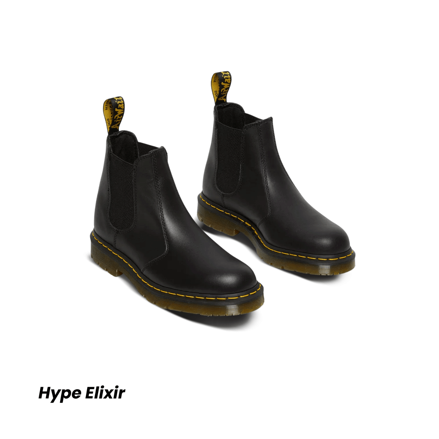 Dr. Martens 2976 Slip Resistant Leather Chelsea Boots Black