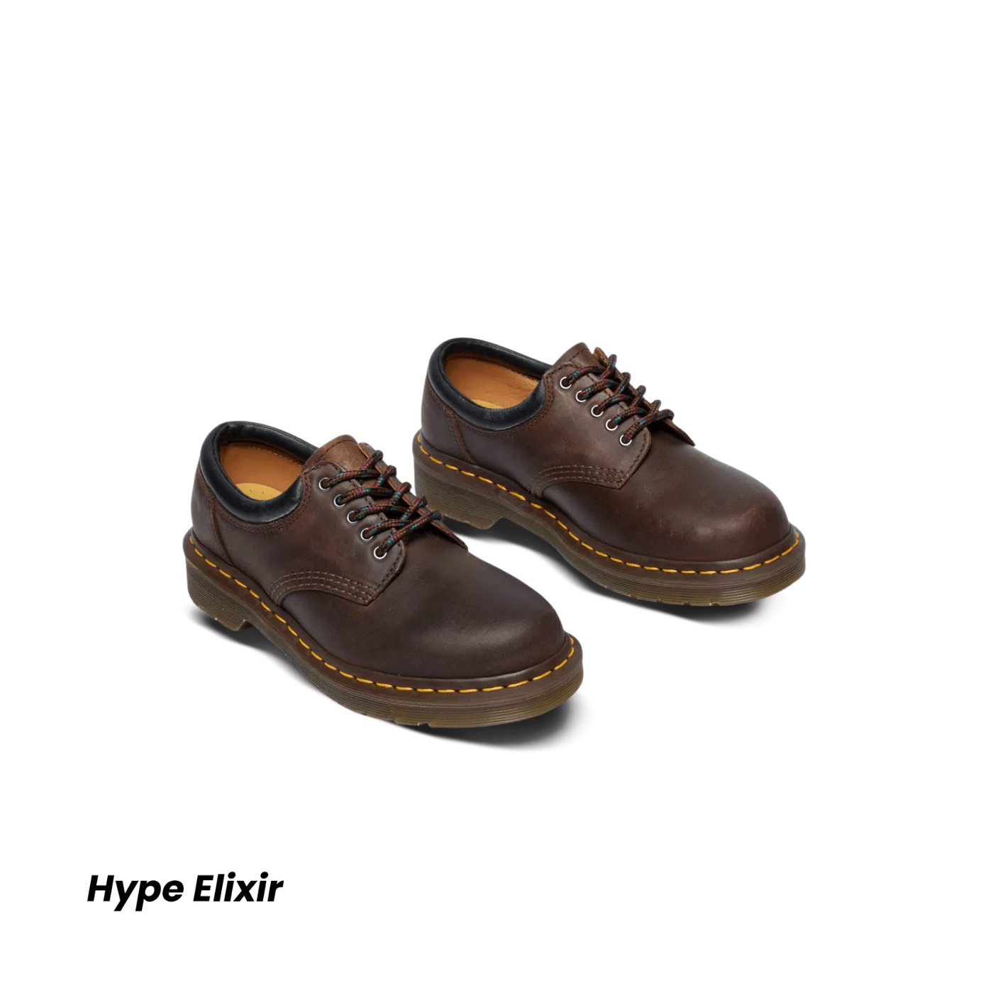 Dr. Martens 8053 Crazy Horse Leather Casual Shoes Dark Brown