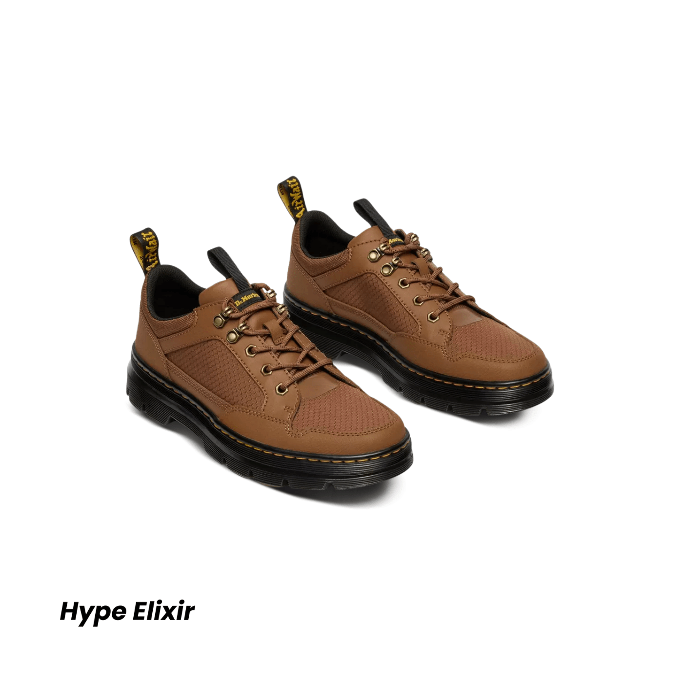 Dr. Martens Reeder MK.02 Canvas & Leather Utility Shoes SEPIA BROWN