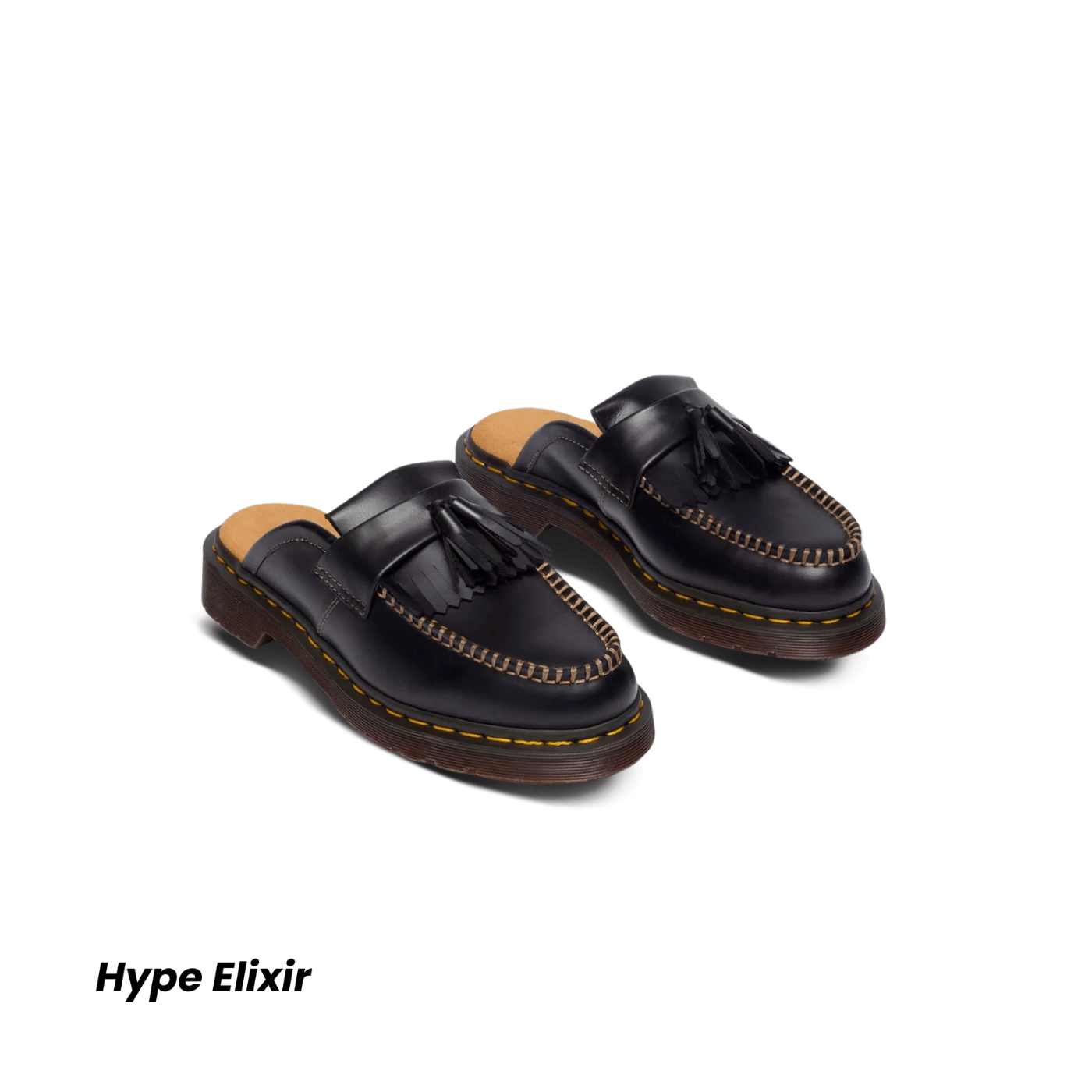 Dr. Martens Adrian Slip On Leather Mules Black