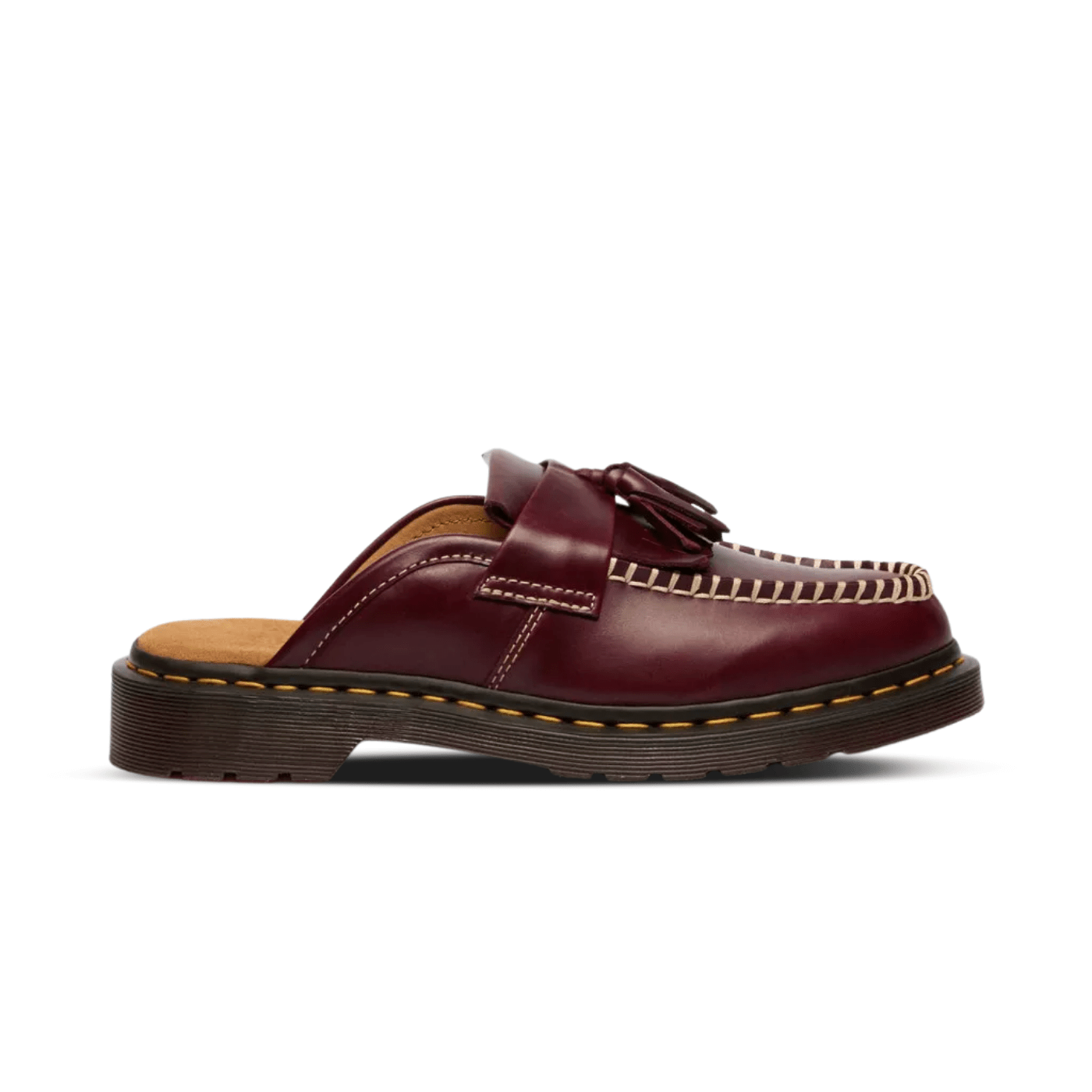 Dr. Martens Adrian Slip On Leather Mules CHERRY RED
