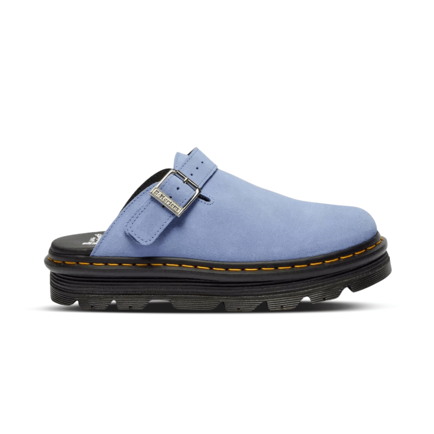 Dr. Martens Zebzag Suede Slingback Platform Mules CORNFLOWER BLU