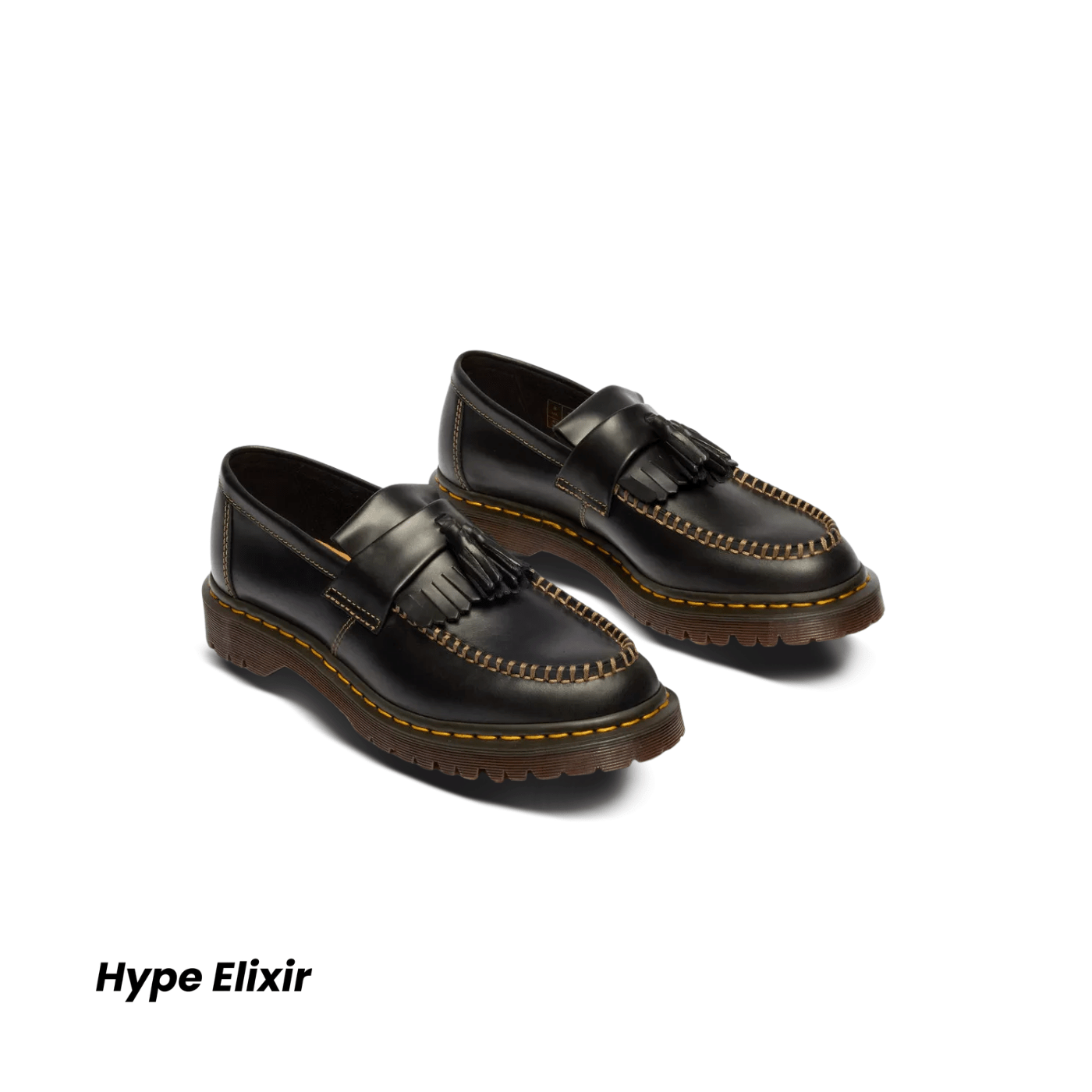Dr. Martens Adrian Orleans Leather Tassel Loafers Black