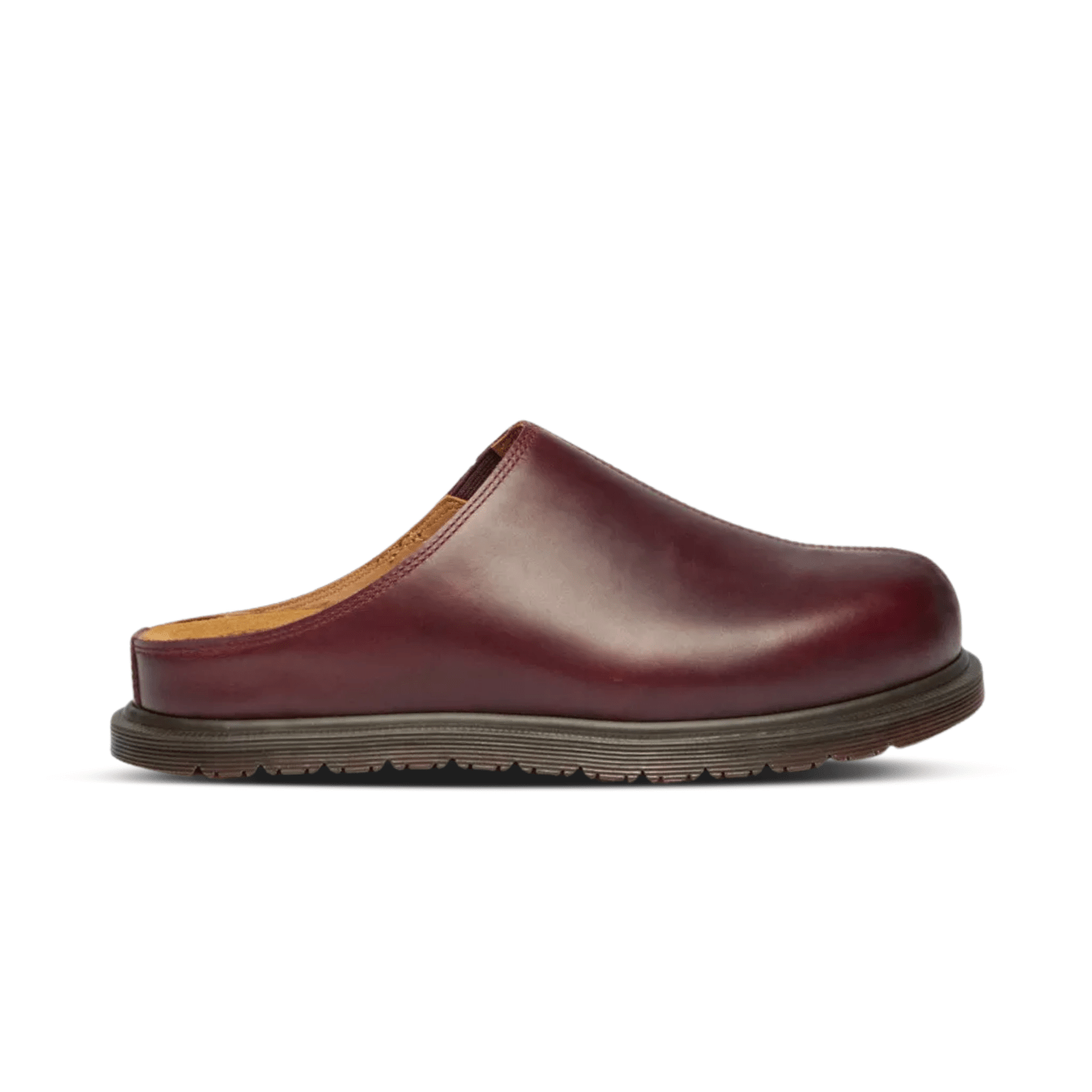 Dr. Martens San Orleans Leather Mules CHERRY RED