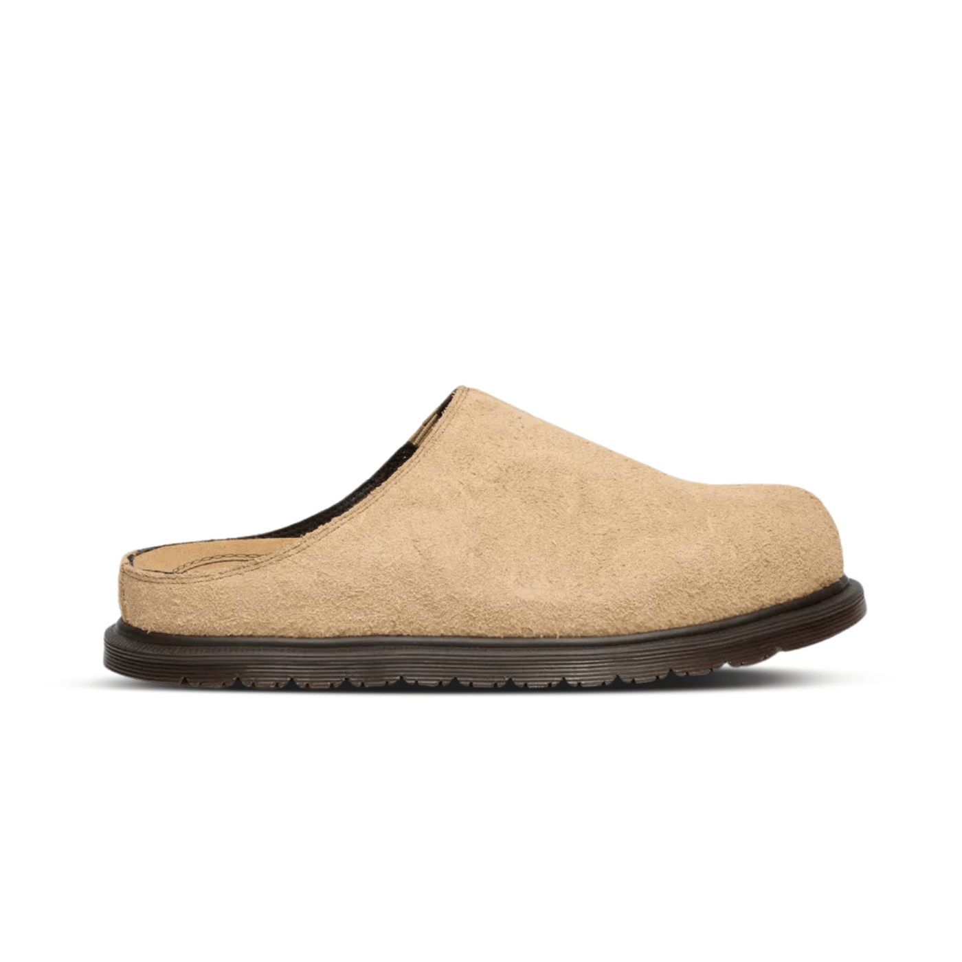 Dr. Martens San Hairy Suede Mules Savannah Tan