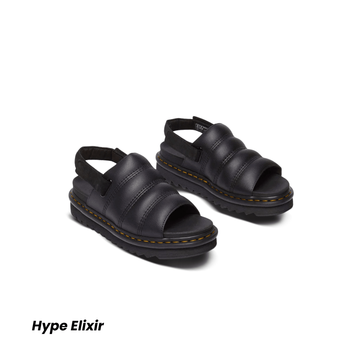 Dr. Martens Kole Athena Leather Strap Sandals BLACK
