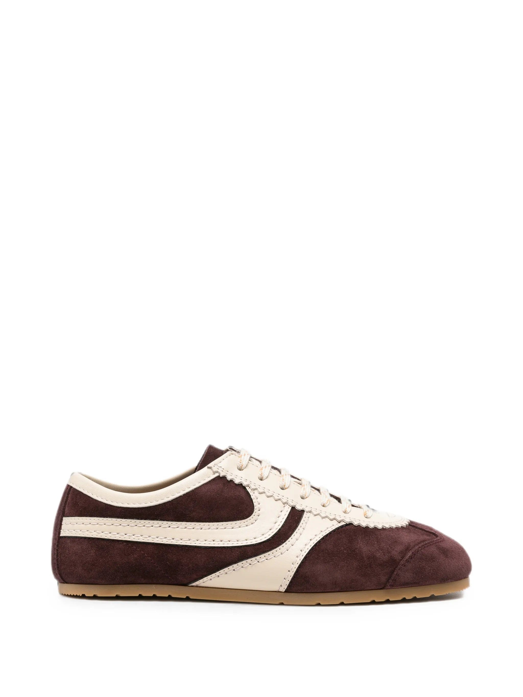 Dries Van Noten suede panelled sneakers