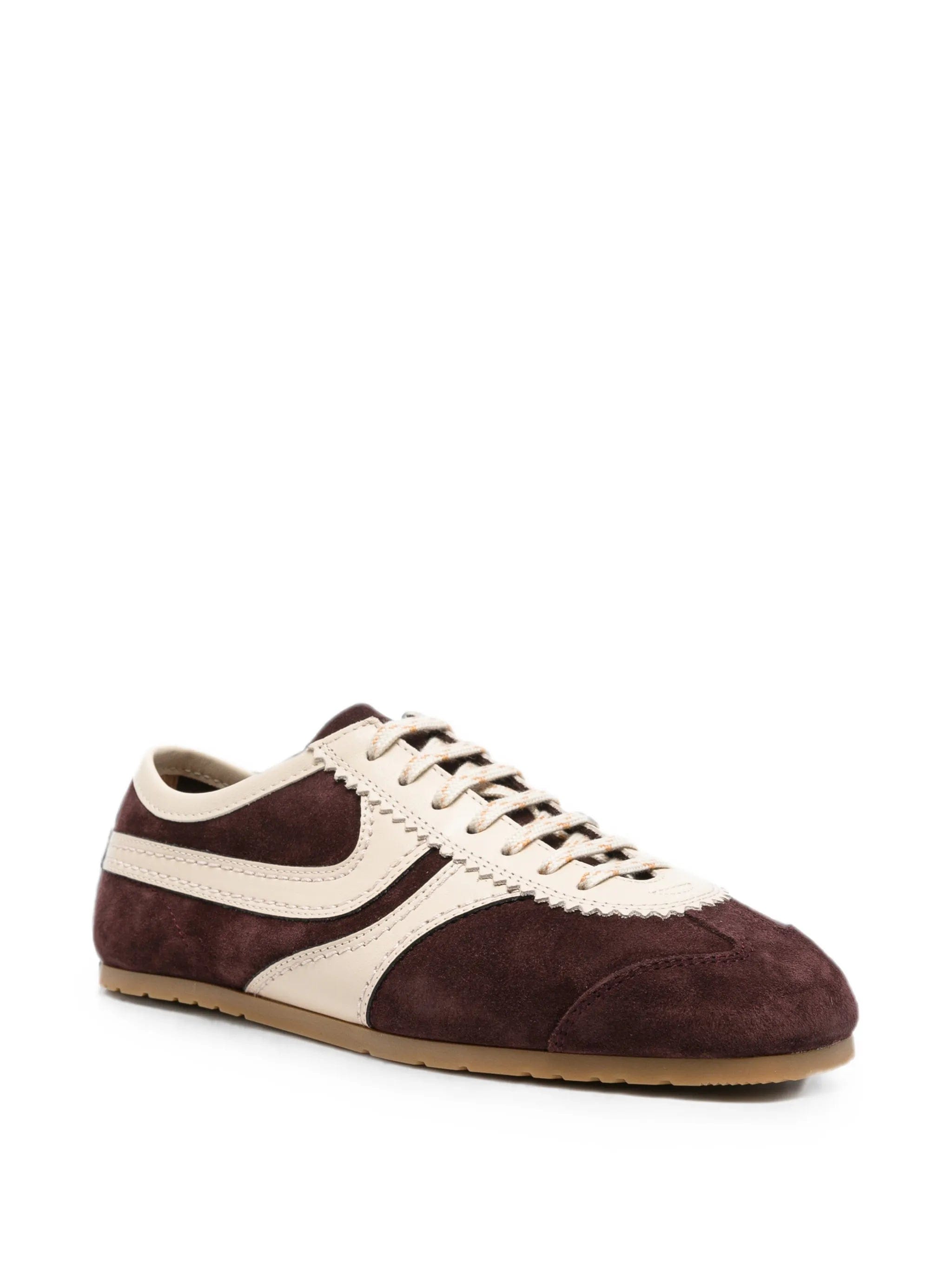 Dries Van Noten suede panelled sneakers