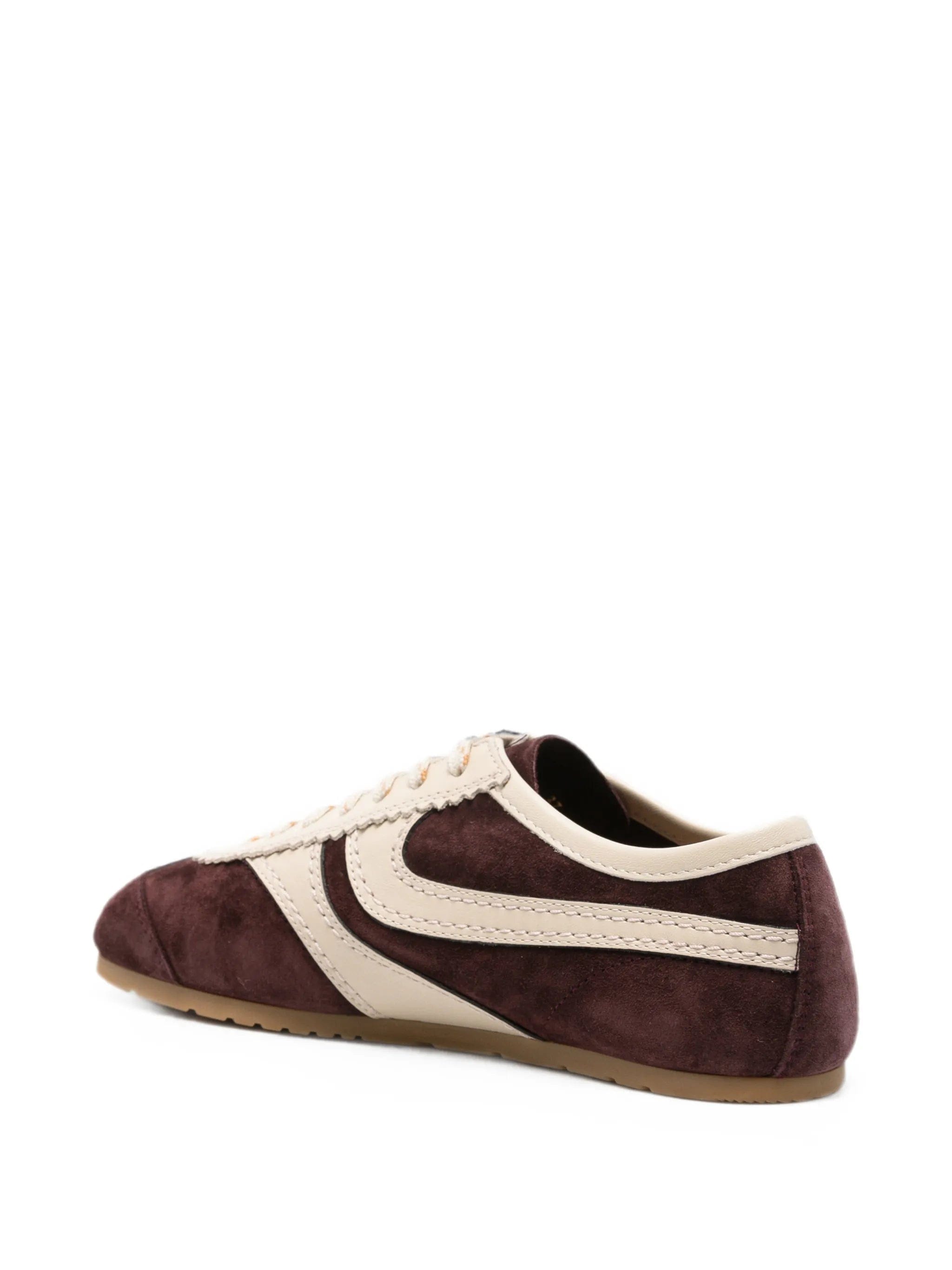 Dries Van Noten suede panelled sneakers