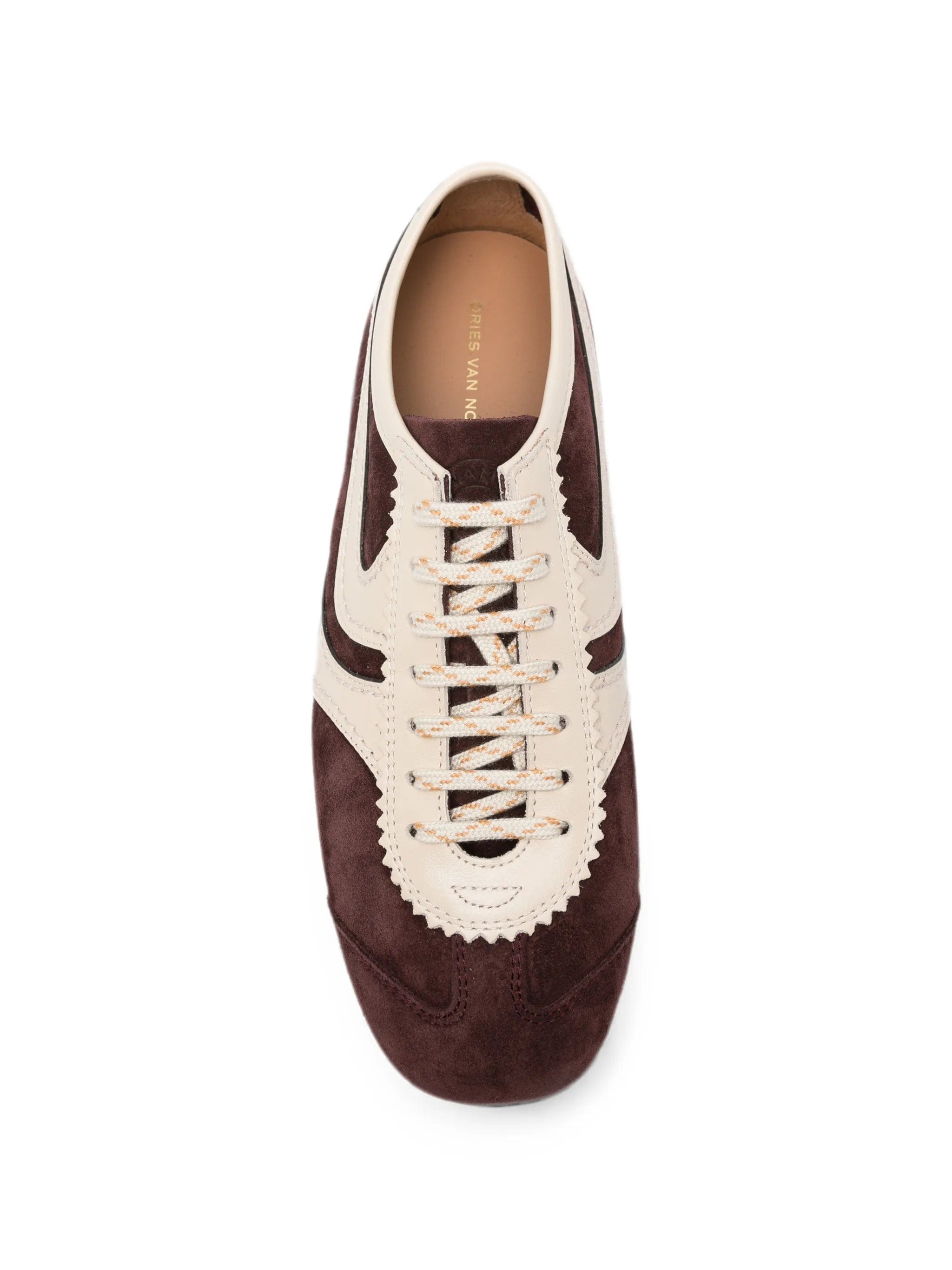 Dries Van Noten suede panelled sneakers