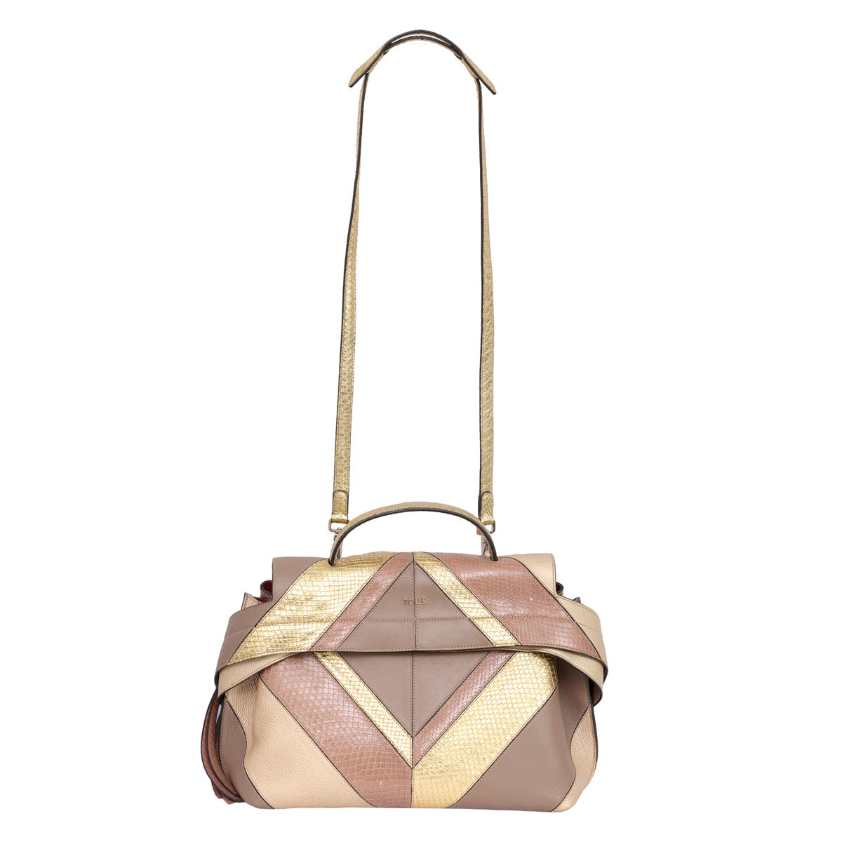 TOD’S PATCHWORK DUAL SHOULDER BAG