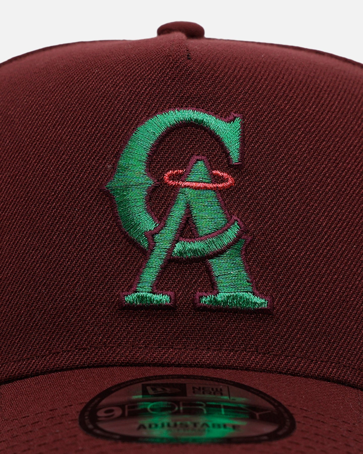 New Era Los Angeles Angels Frosted Burgundy 9FORTY A - Frame Snapback Burgundy