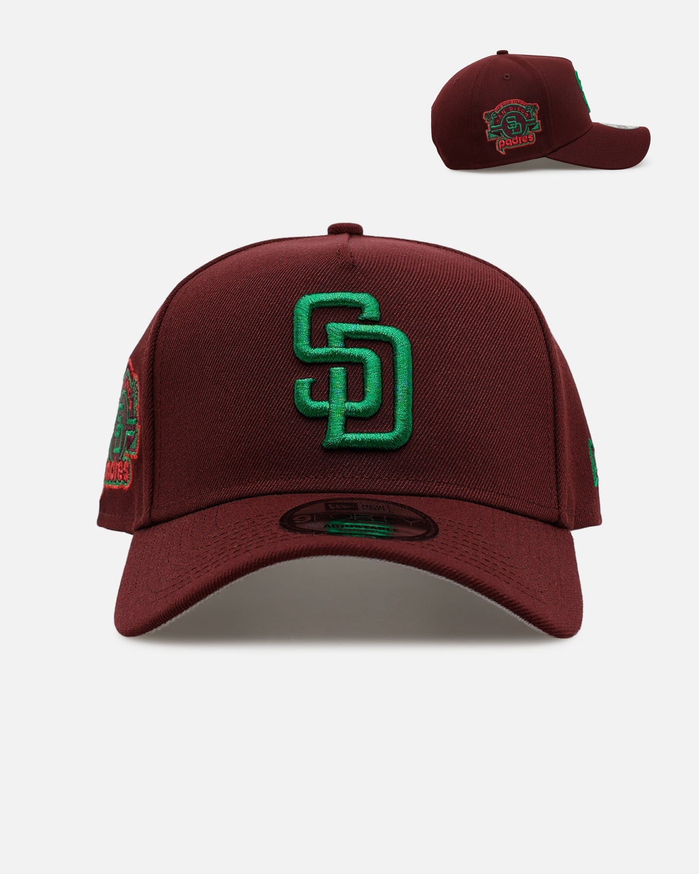 New Era San Diego Padres Frosted Burgundy 9FORTY A - Frame Snapback Burgundy