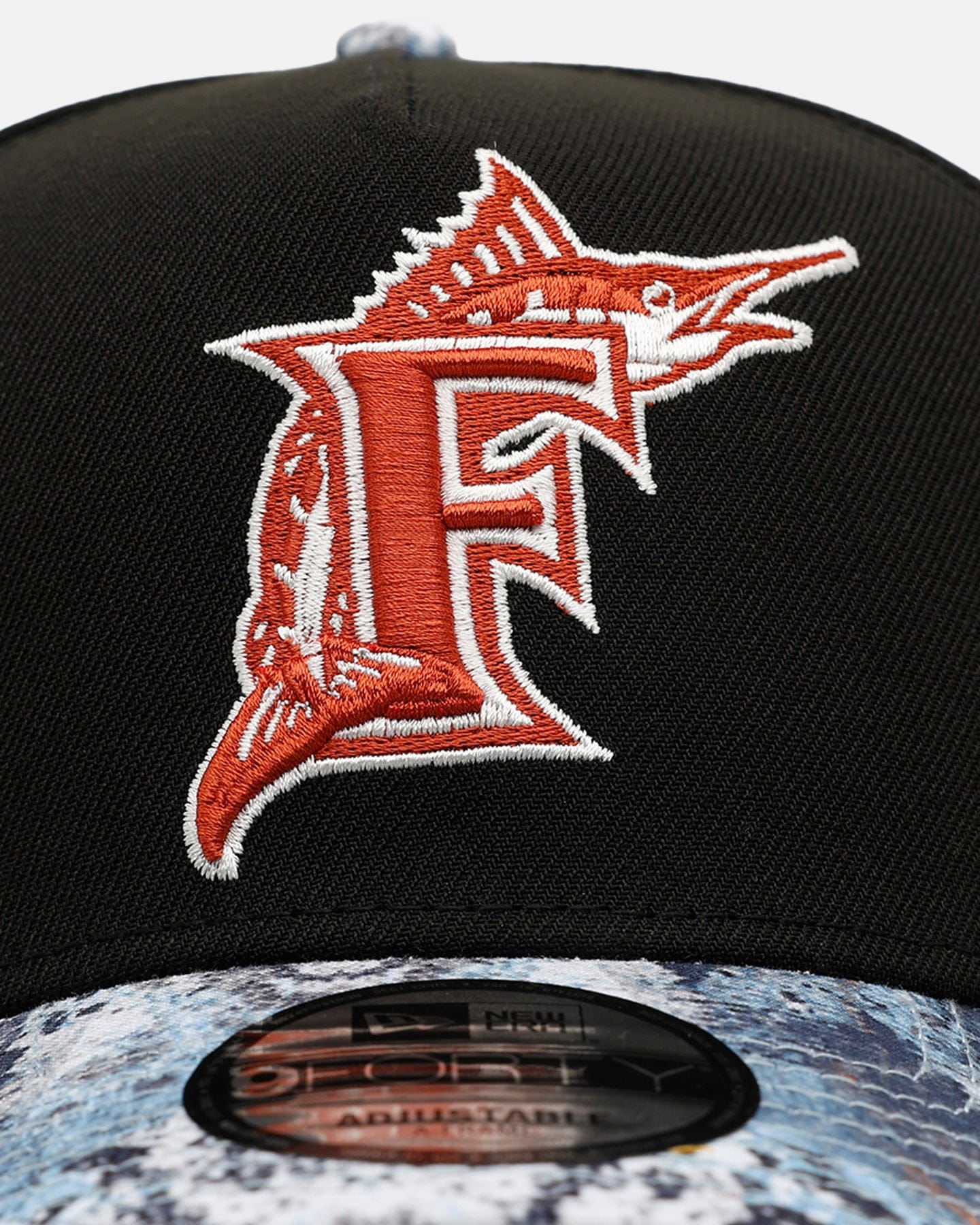 New Era Florida Marlins Earth Camo 9FORTY A - Frame Snapback Black