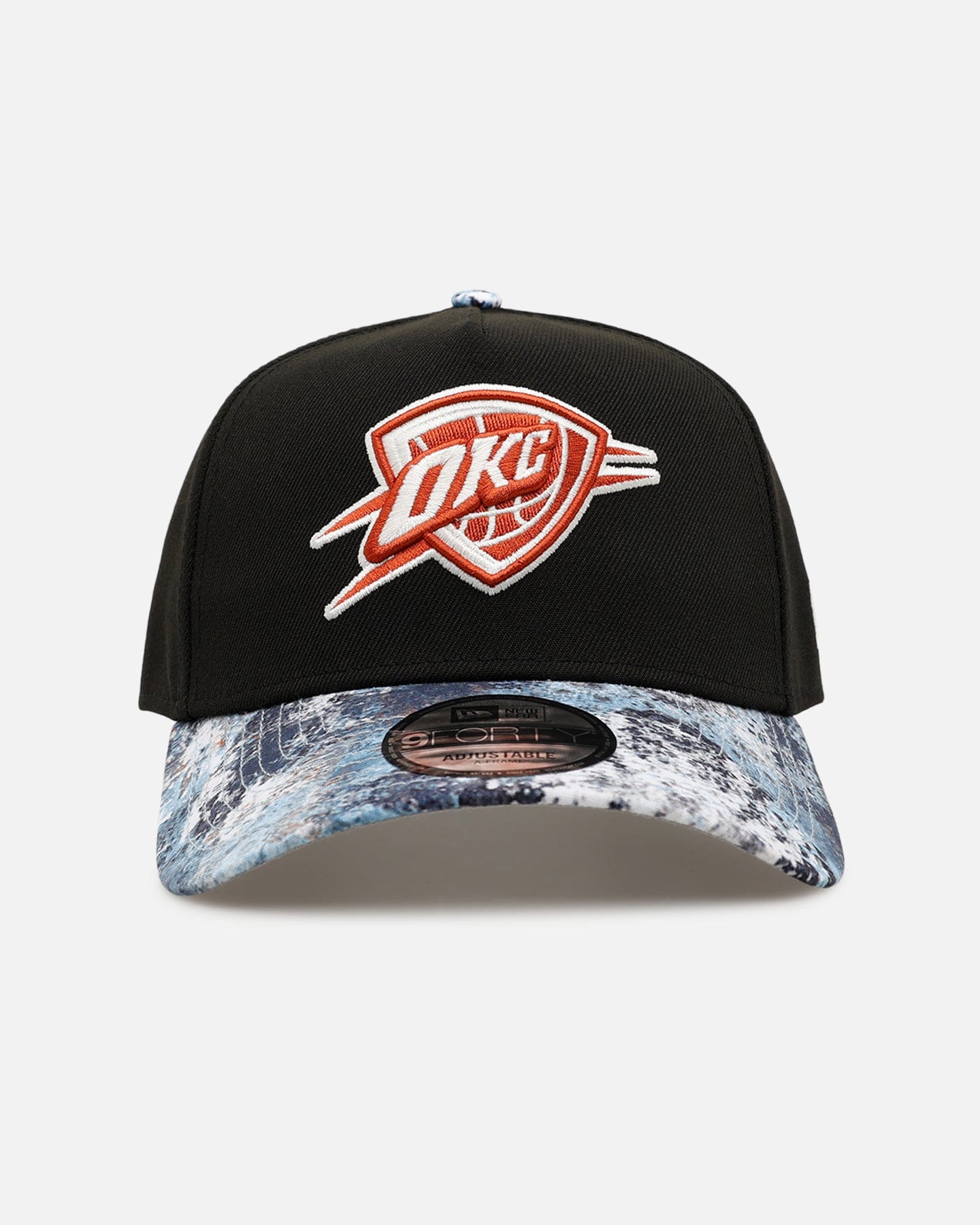 New Era Oklahoma City Thunder Earth Camo 9FORTY A - Frame Snapback Black