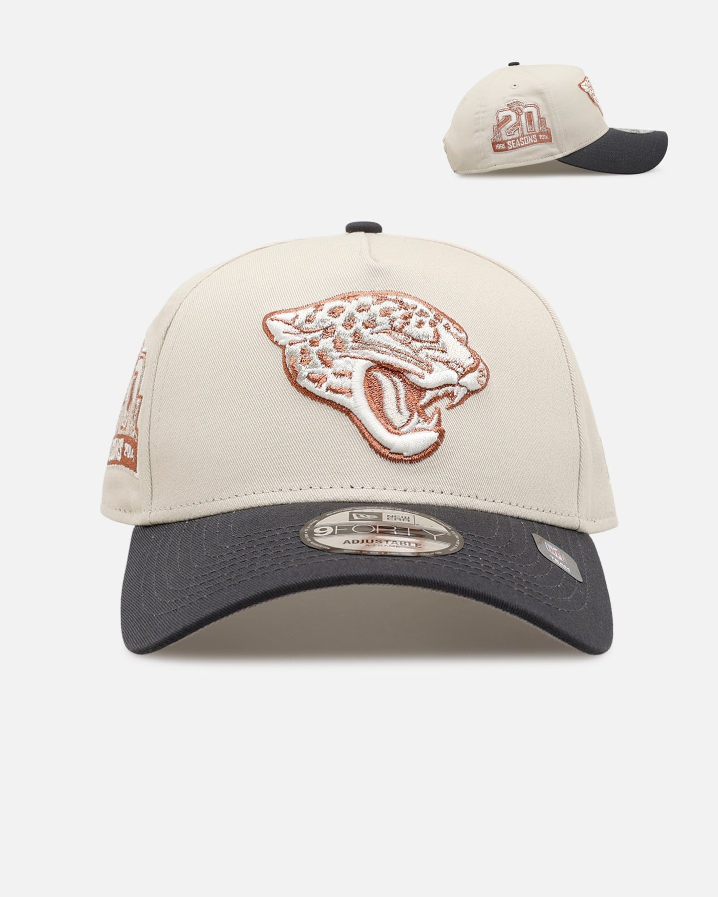 New Era Jacksonville Jaguars Smooth 9FORTY A - Frame Snapback Stone