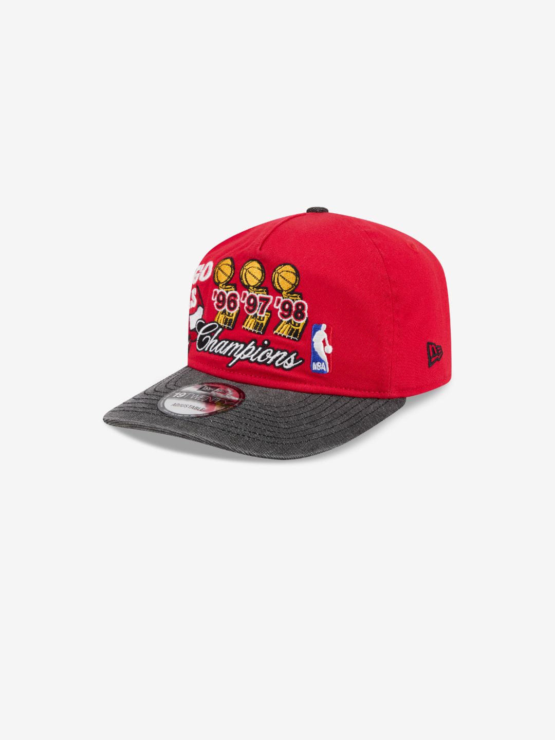 New Era Chicago Bulls NBA Champions Red 9TWENTY Adjustable Cap