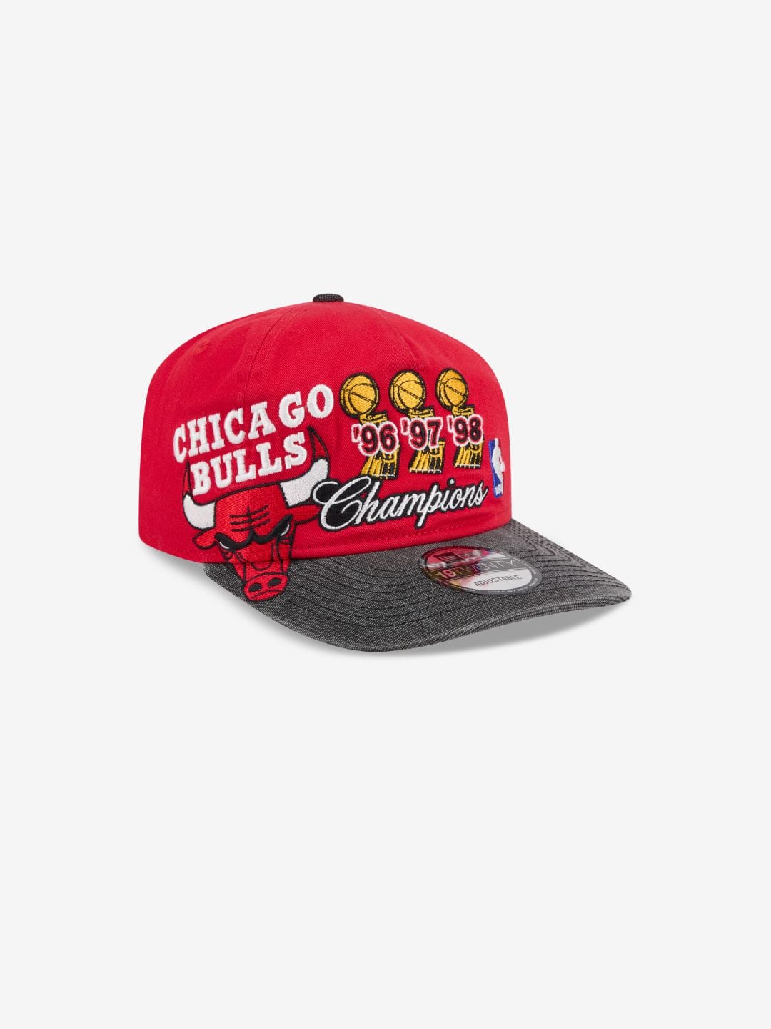 New Era Chicago Bulls NBA Champions Red 9TWENTY Adjustable Cap