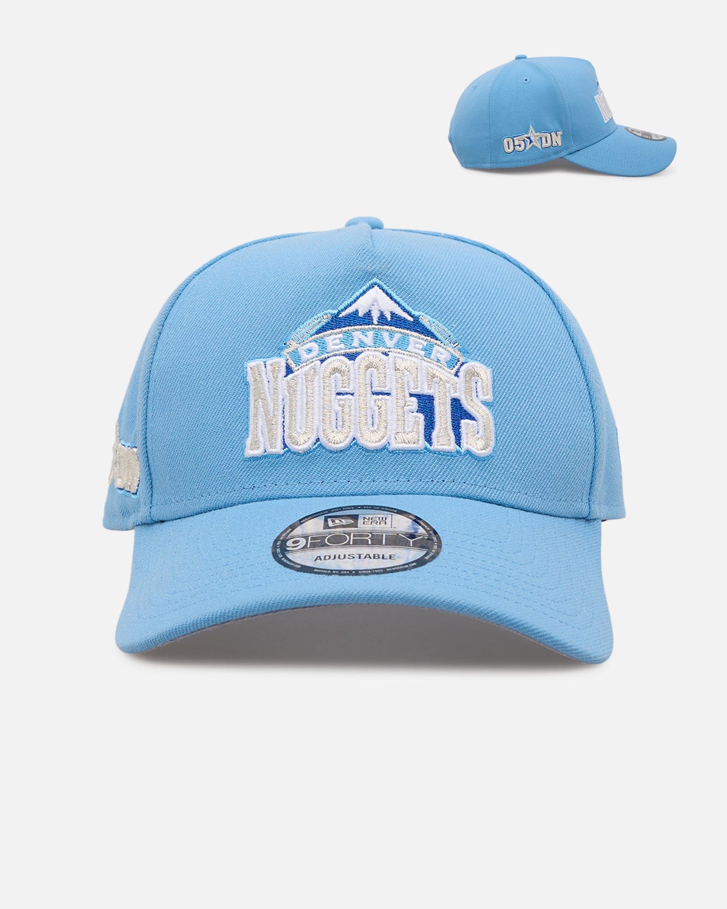 New Era Denver Nuggets Sky Blue 9FORTY A - Frame Snapback Sky Blue