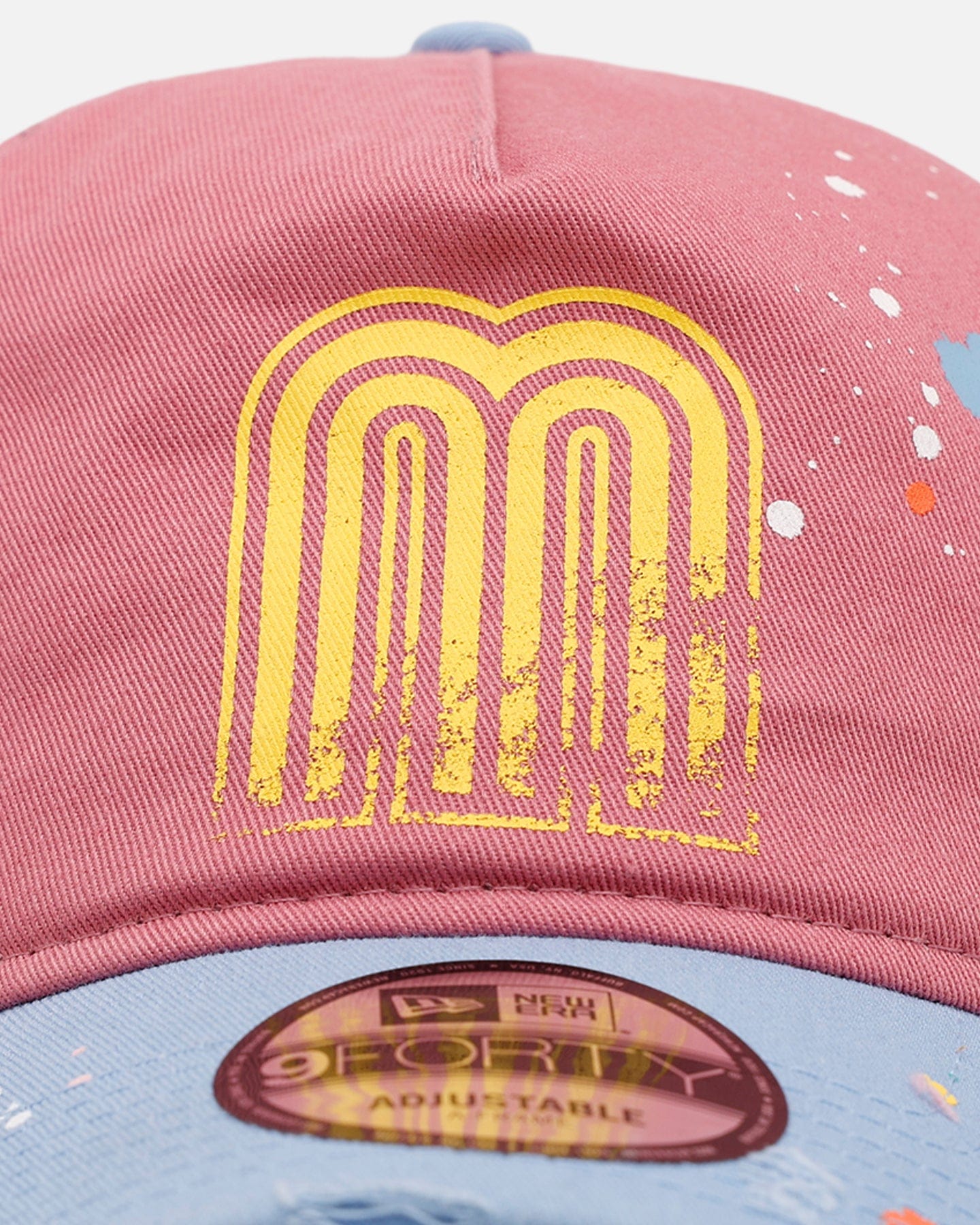 New Era Mexico National Baseball Team Seasoned 9FORTY A - Frame Strapback Pink/Blue
