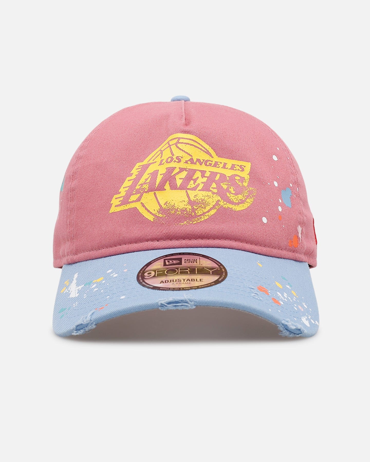 New Era Los Angeles Lakers Seasoned 9FORTY A - Frame Strapback Pink/Blue