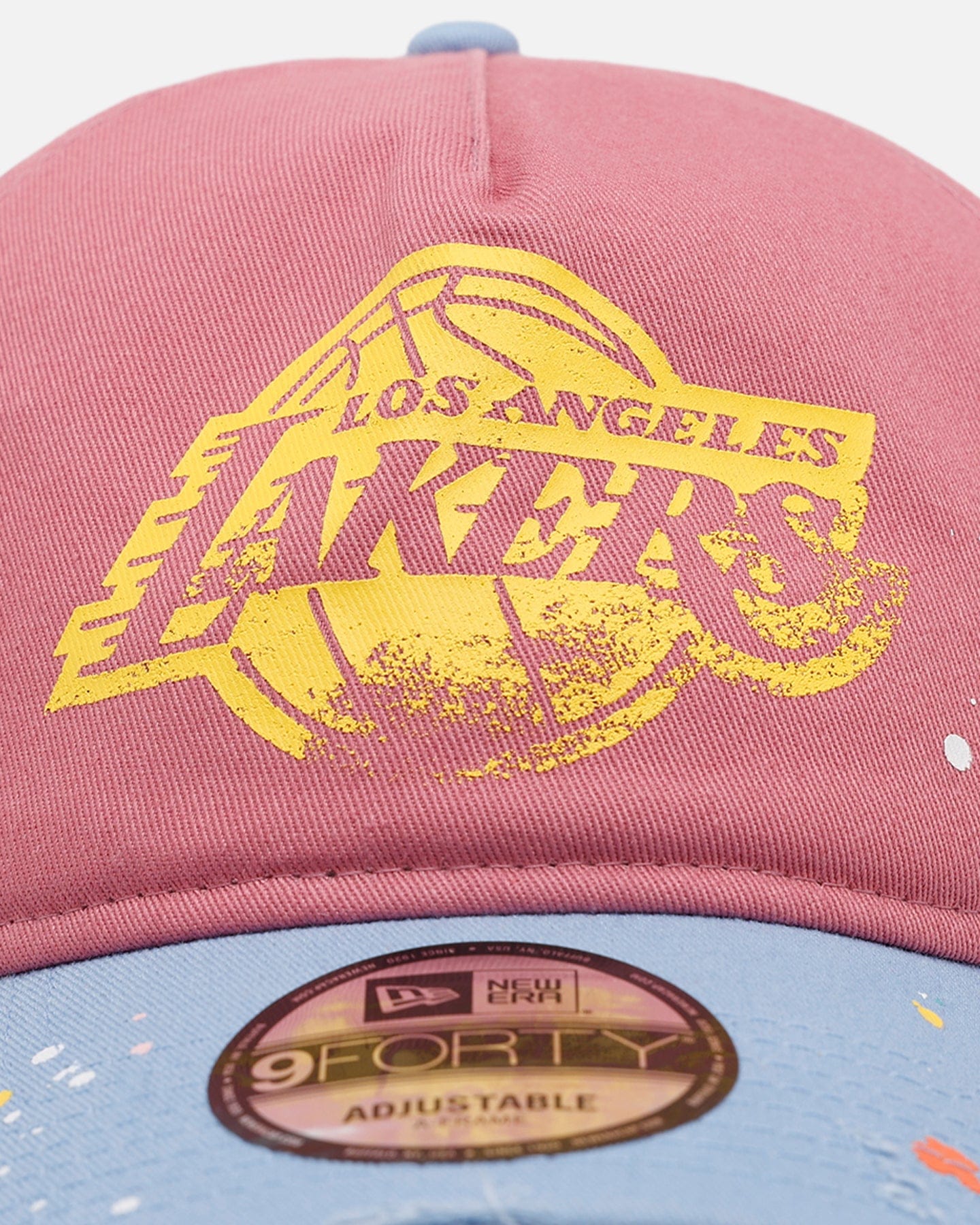New Era Los Angeles Lakers Seasoned 9FORTY A - Frame Strapback Pink/Blue