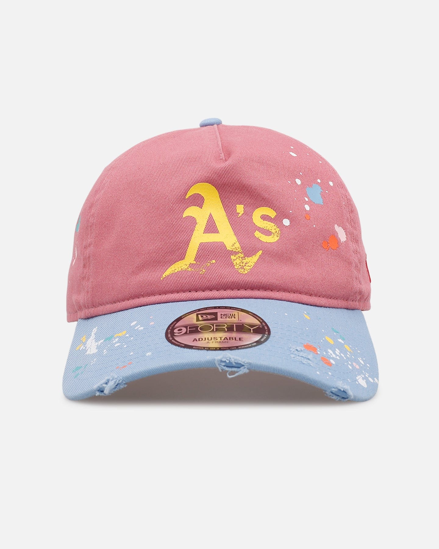 New Era Oakland Athletics Seasoned 9FORTY A - Frame Strapback Pink/Blue