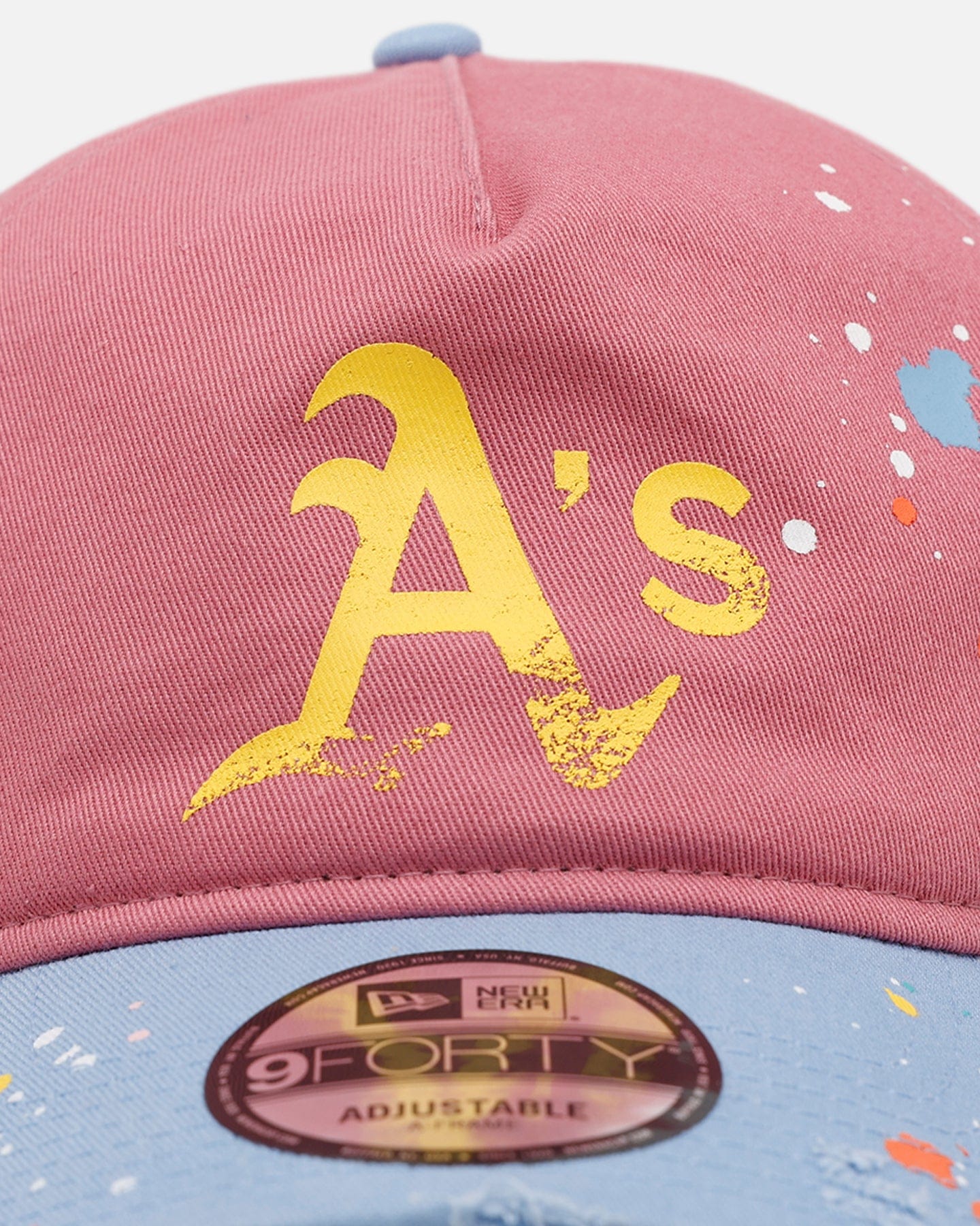 New Era Oakland Athletics Seasoned 9FORTY A - Frame Strapback Pink/Blue