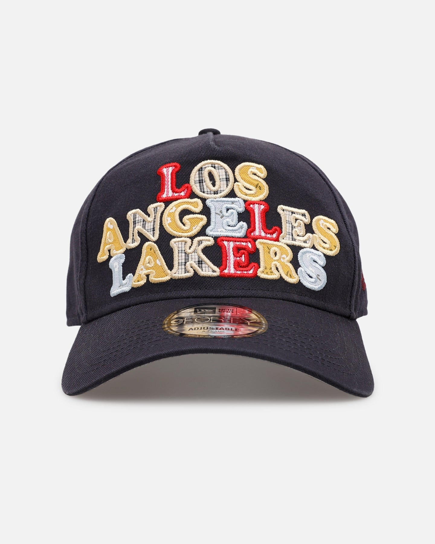New Era Los Angeles Lakers Fabric Shop 9FORTY A - Frame Snapback Navy