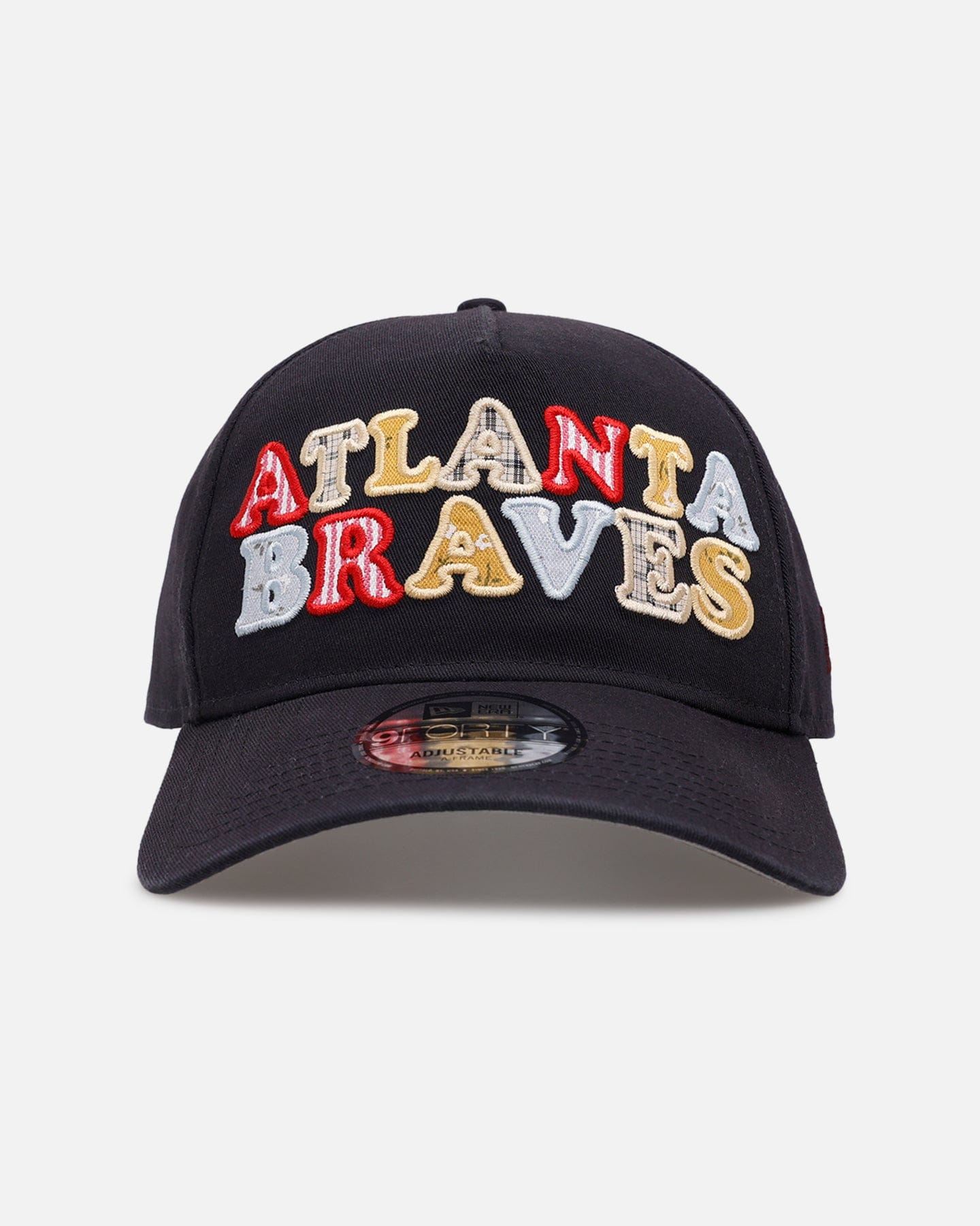 New Era Atlanta Braves Fabric Shop 9FORTY A - Frame Snapback Navy
