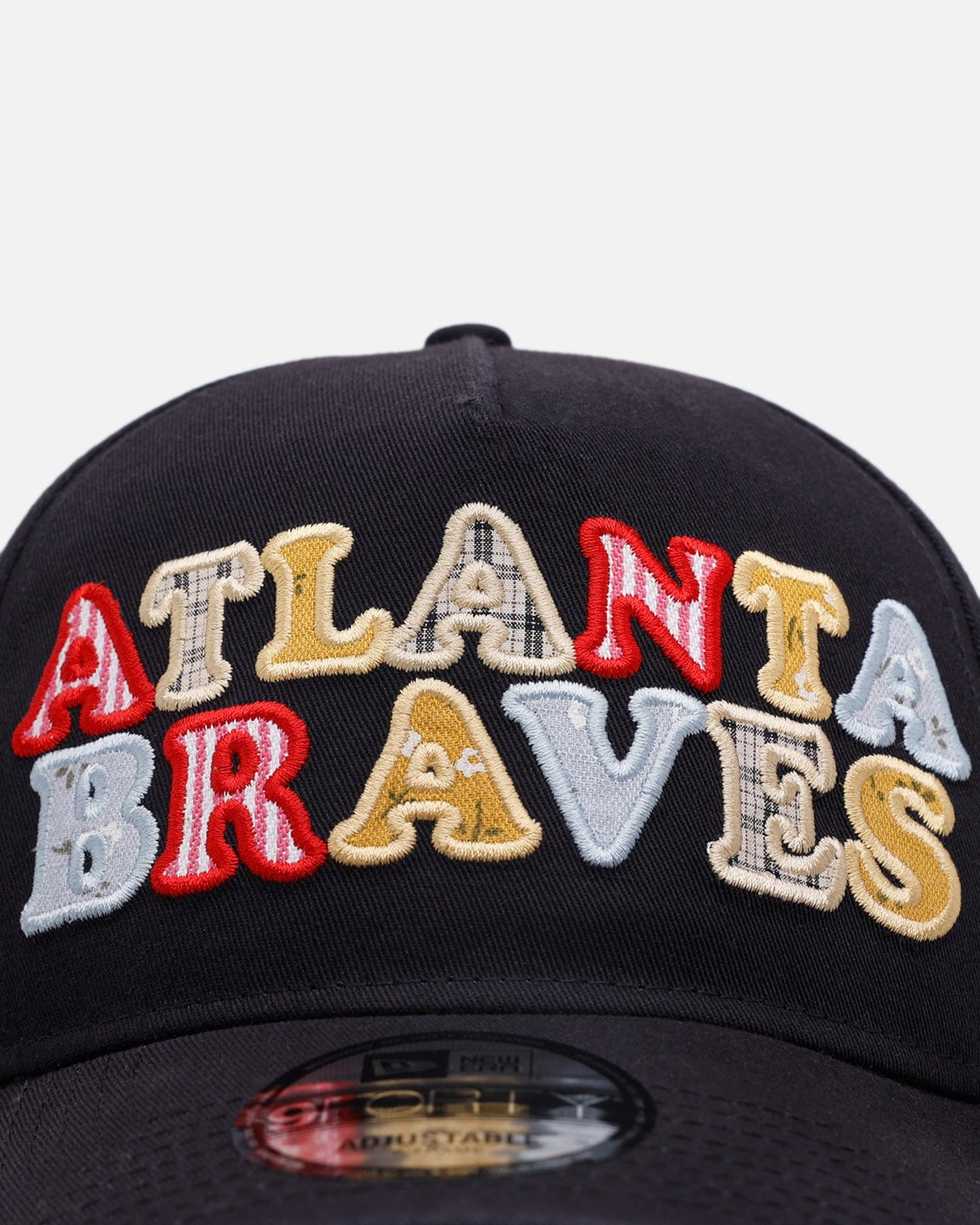 New Era Atlanta Braves Fabric Shop 9FORTY A - Frame Snapback Navy