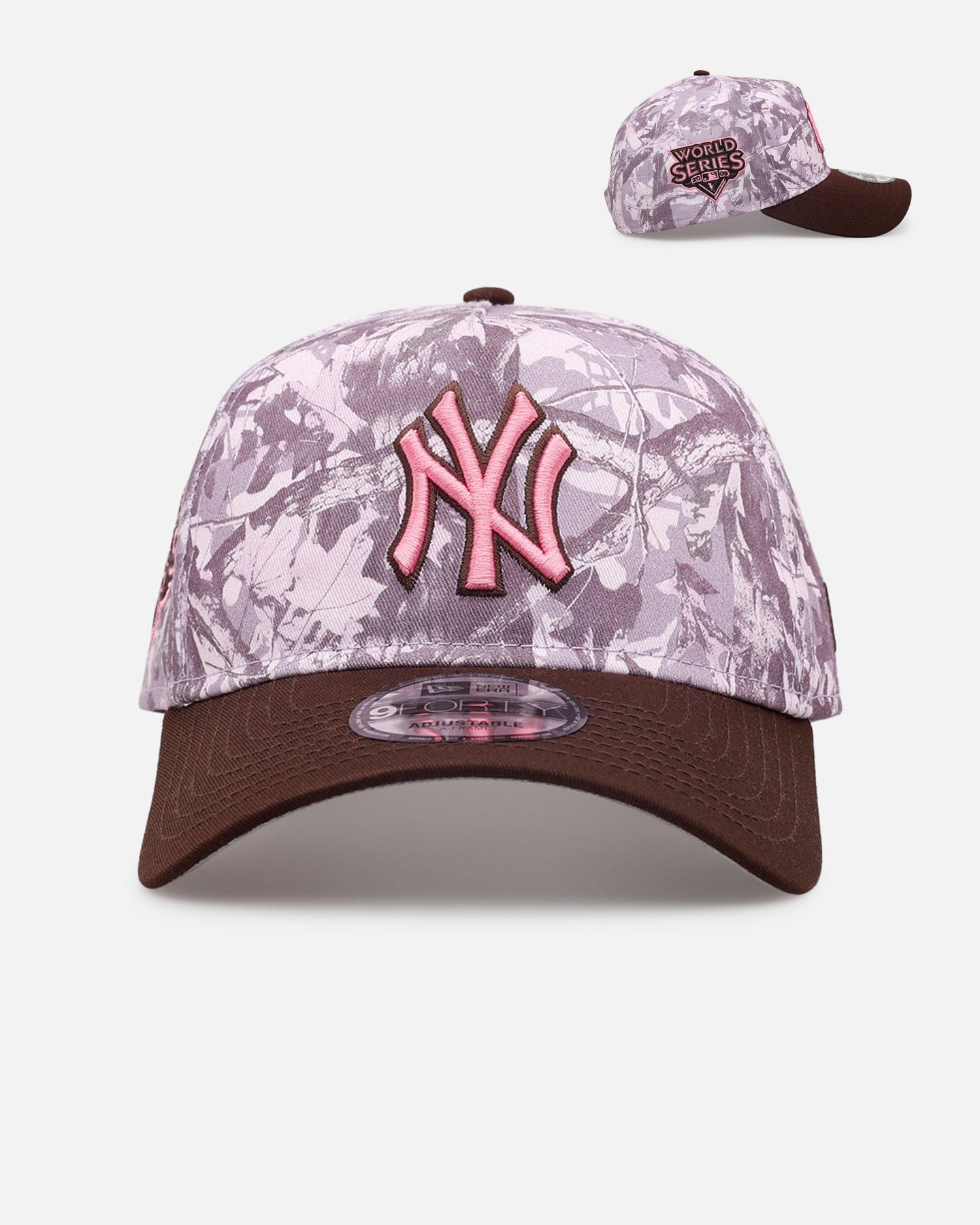 New Era New York Yankees Pink Tree Camo 9FORTY A - Frame Snapback Pink