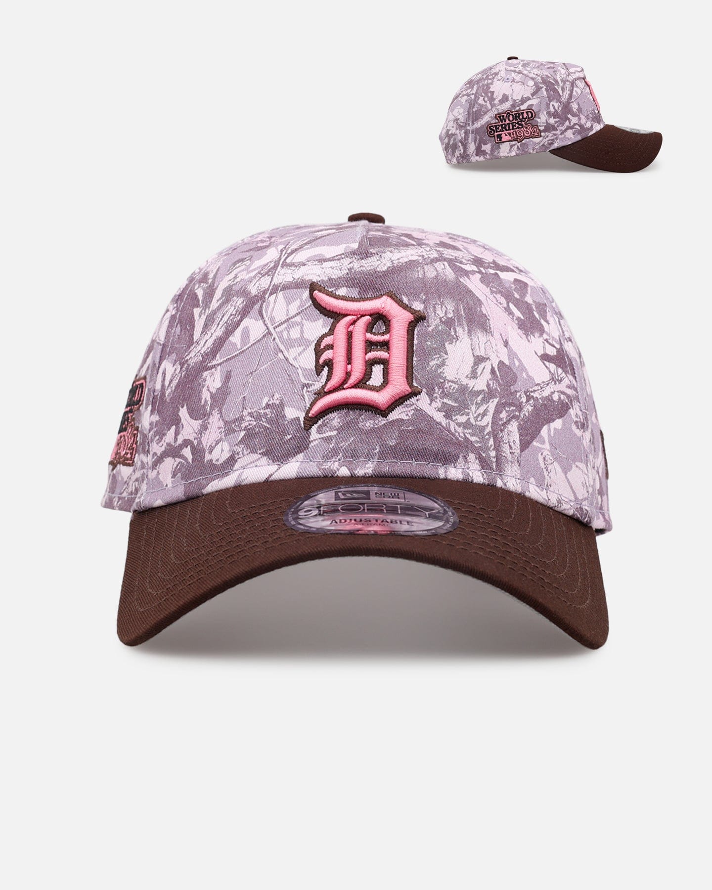 New Era Detroit Tigers Pink Tree Camo 9FORTY A - Frame Snapback Pink