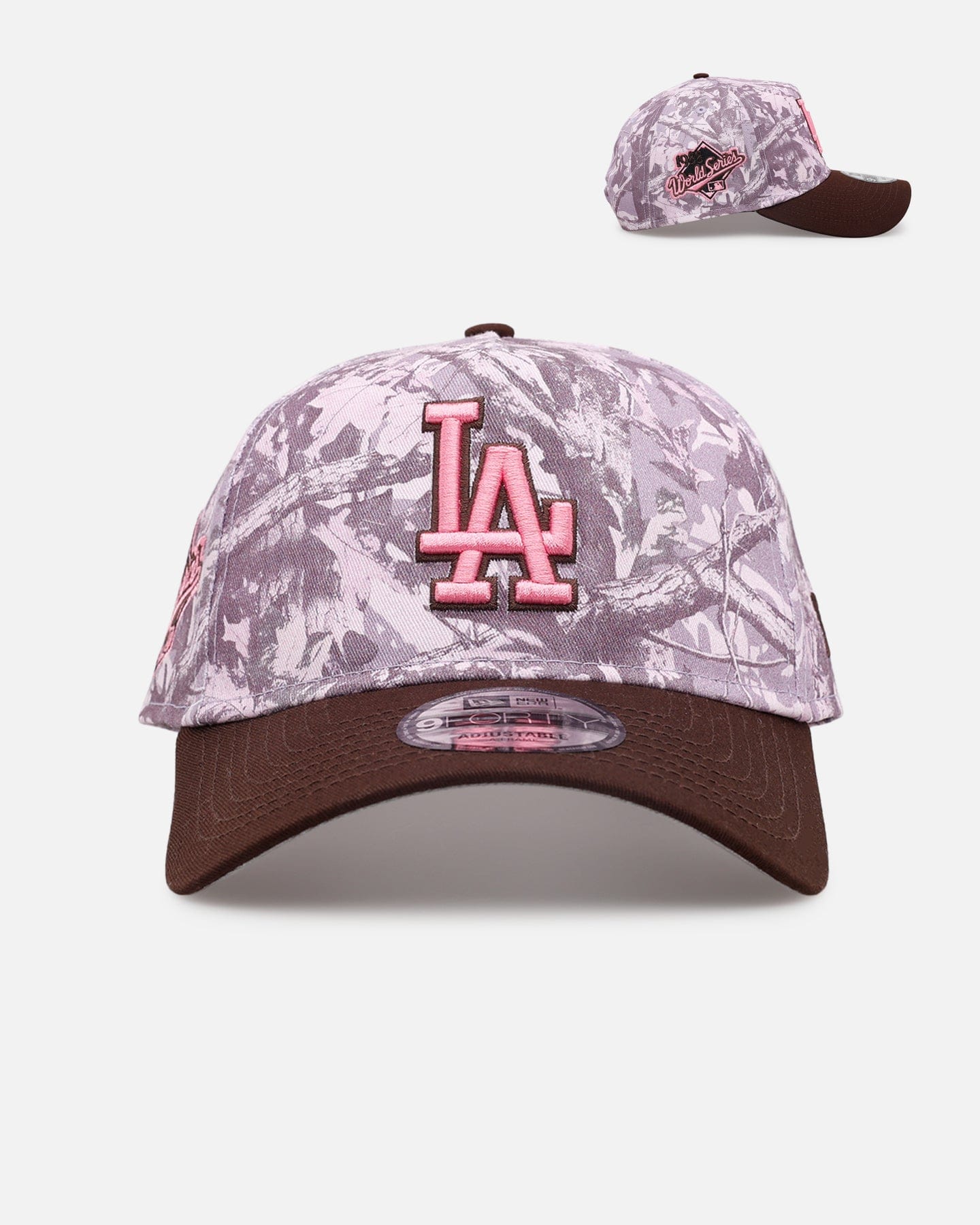 New Era Los Angeles Dodgers Pink Tree Camo 9FORTY A - Frame Snapback Pink