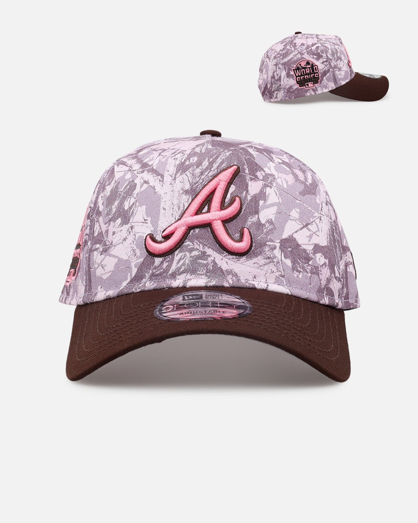 New Era Atlanta Braves Pink Tree Camo 9FORTY A - Frame Snapback Pink