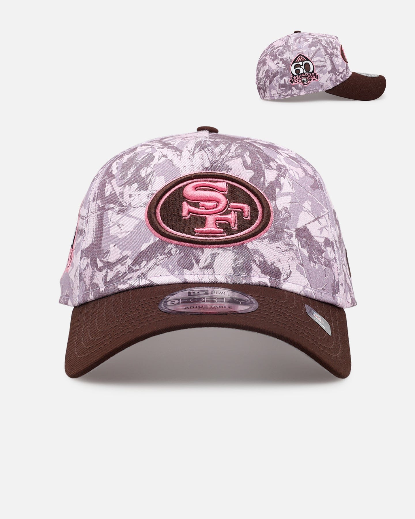 New Era San Francisco 49ers Pink Tree Camo 9FORTY A - Frame Snapback Pink