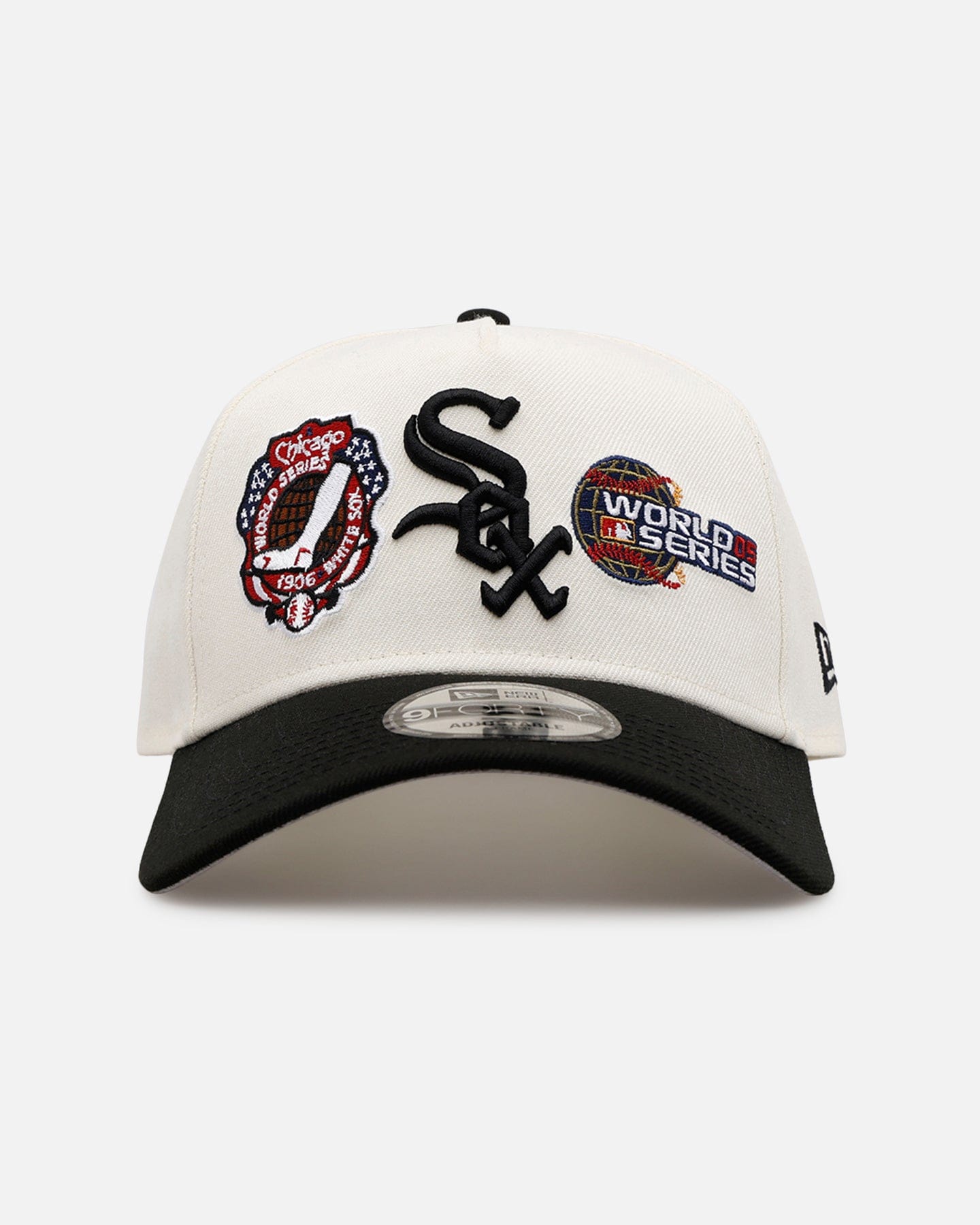 New Era Chicago White Sox World Series Logo 9FORTY A - Frame Snapback Chrome