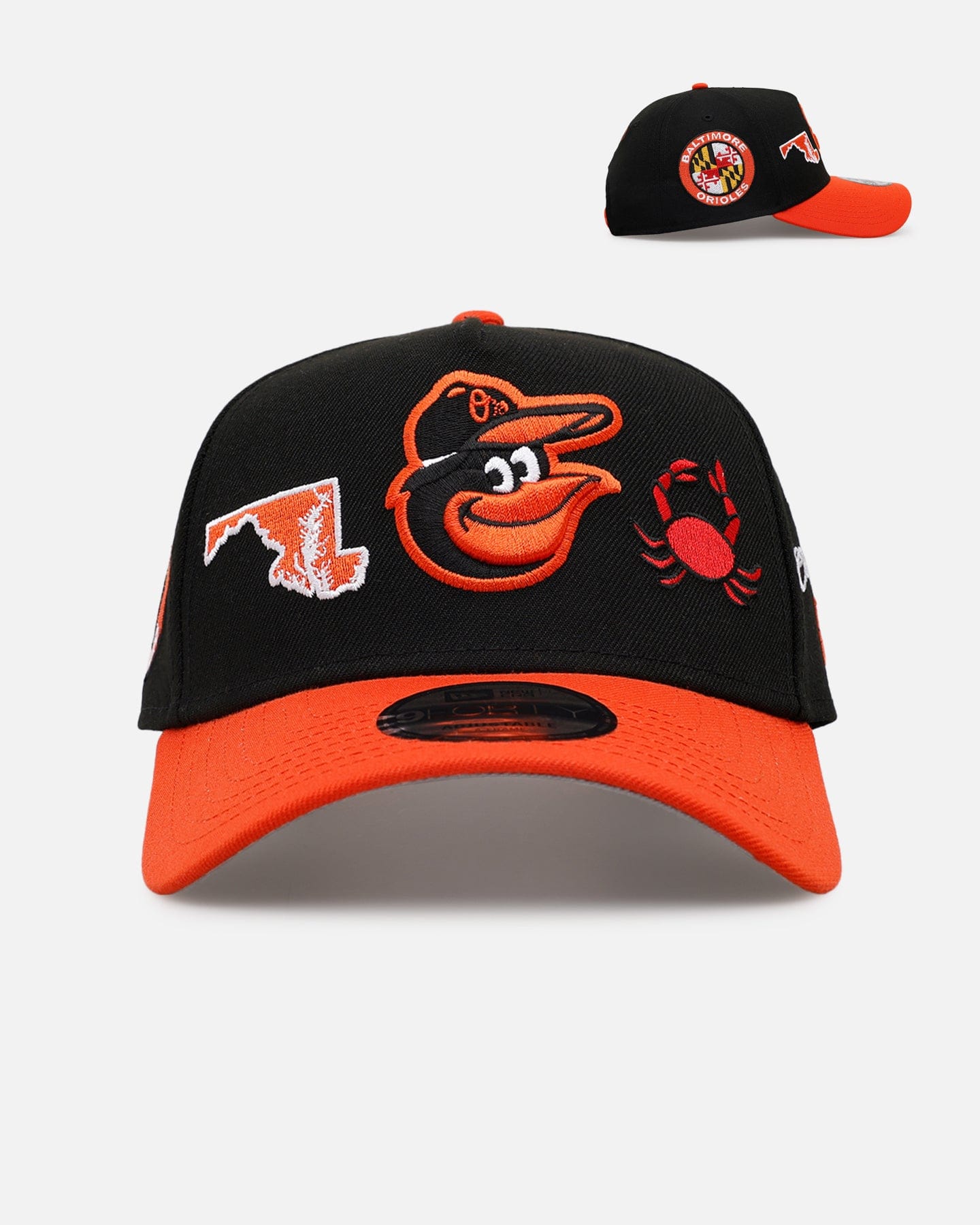 New Era Baltimore Orioles City Icons 9FORTY A - Frame Snapback Black/Orange