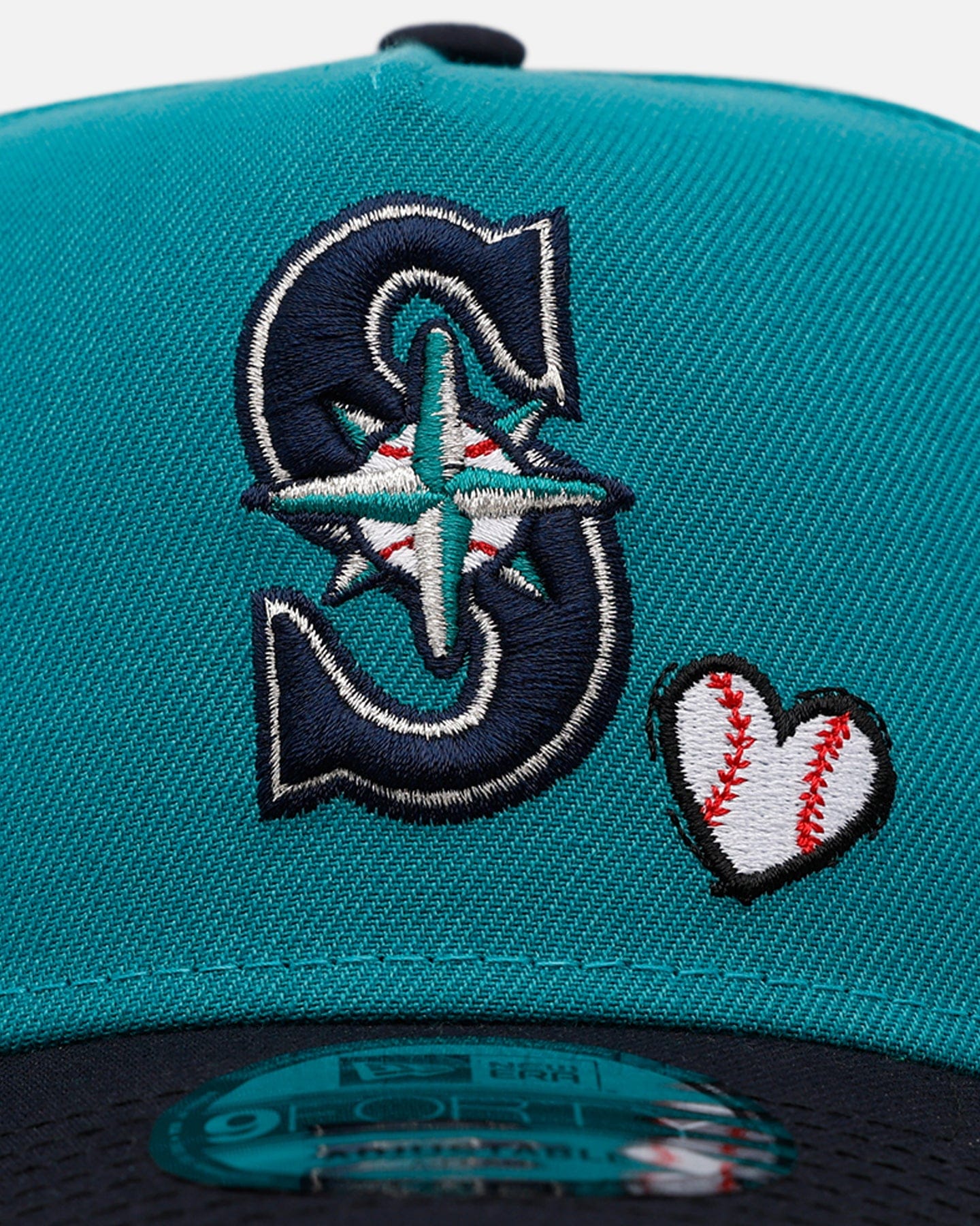 New Era Seattle Mariners Baseball Hearts 9FORTY A - Frame Snapback Official Team Color