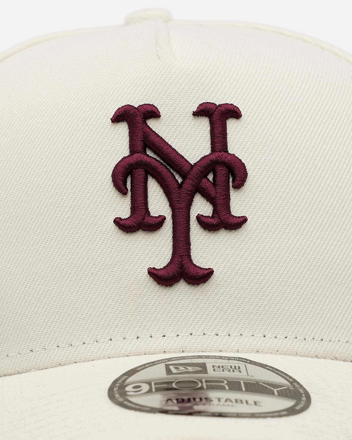 New Era New York Mets Too Clean 2.0 9FORTY A - Frame Snapback Chrome/Maroon
