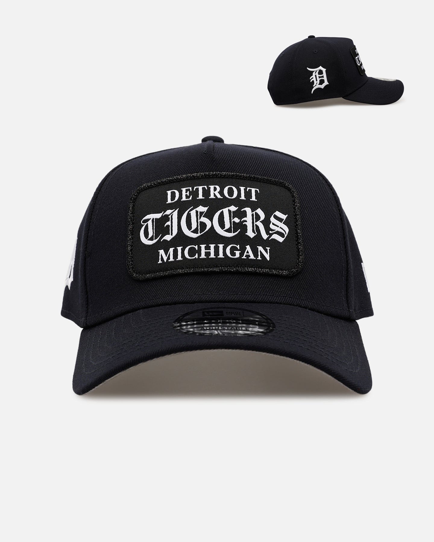 New Era Detroit Tigers Gothic Patch 9FORTY A - Frame Snapback Black