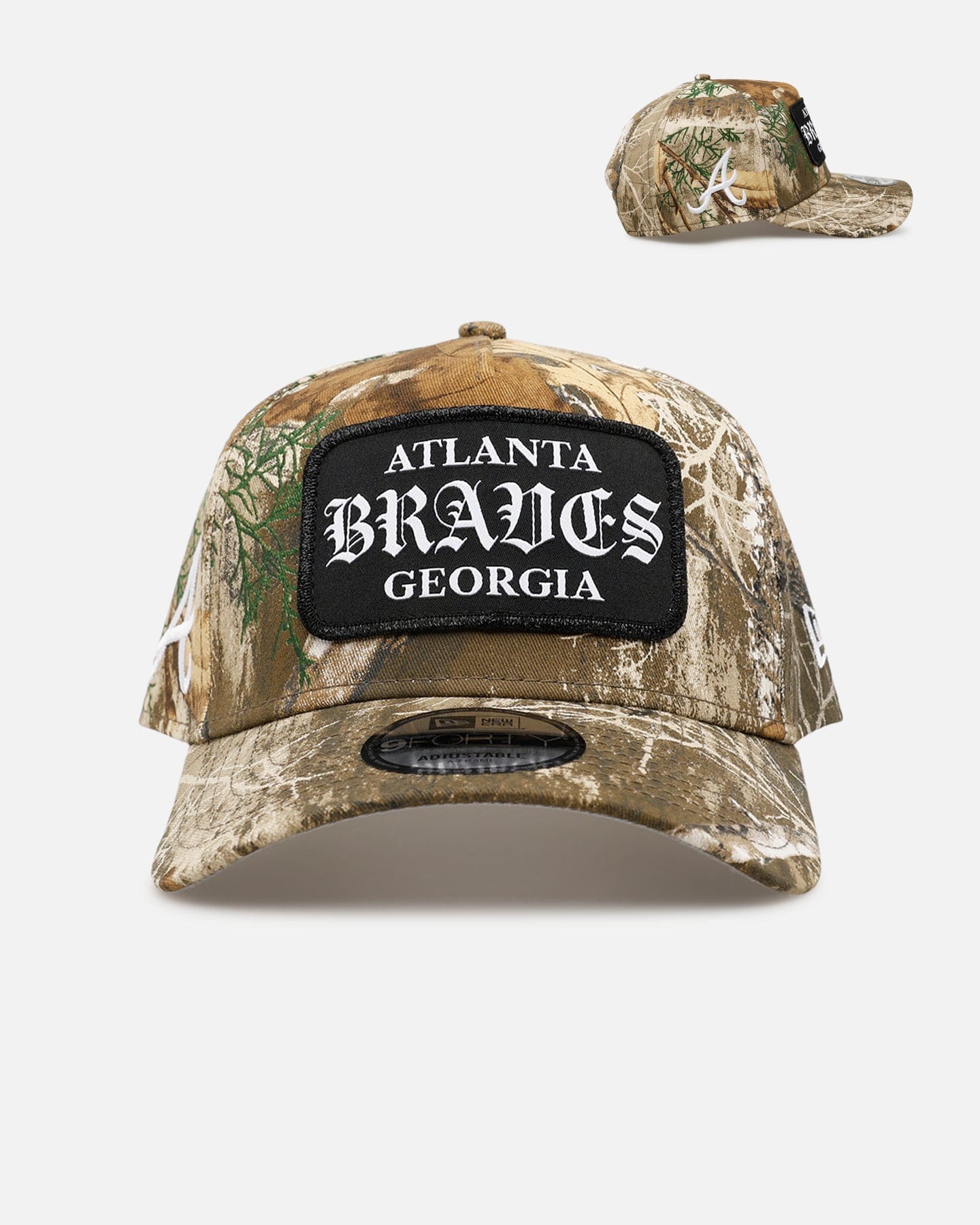 New Era Atlanta Braves Gothic Patch 9FORTY A - Frame Snapback Camo