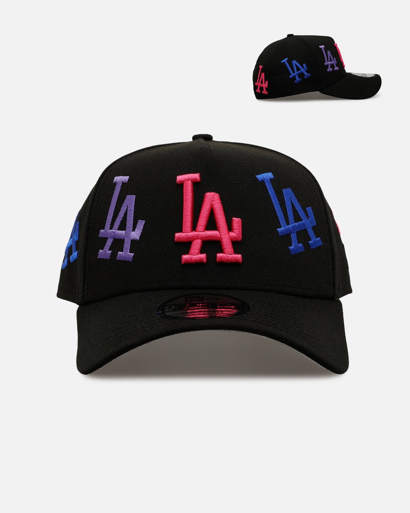 New Era Los Angeles Dodgers Dancing Logos 9FORTY A - Frame Snapback Black