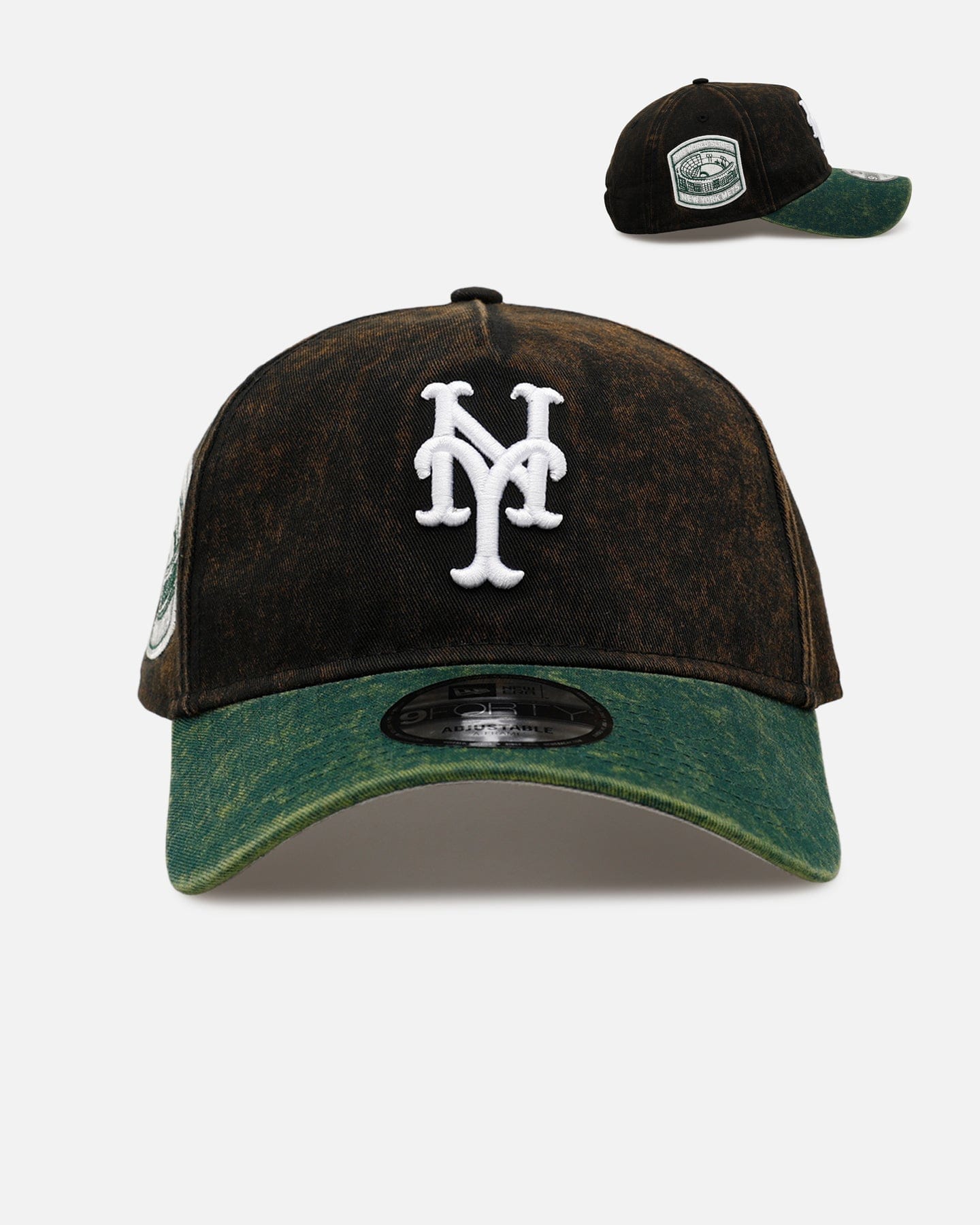 New Era New York Mets Washed Green 2.0 9FORTY A - Frame Snapback Black/Green
