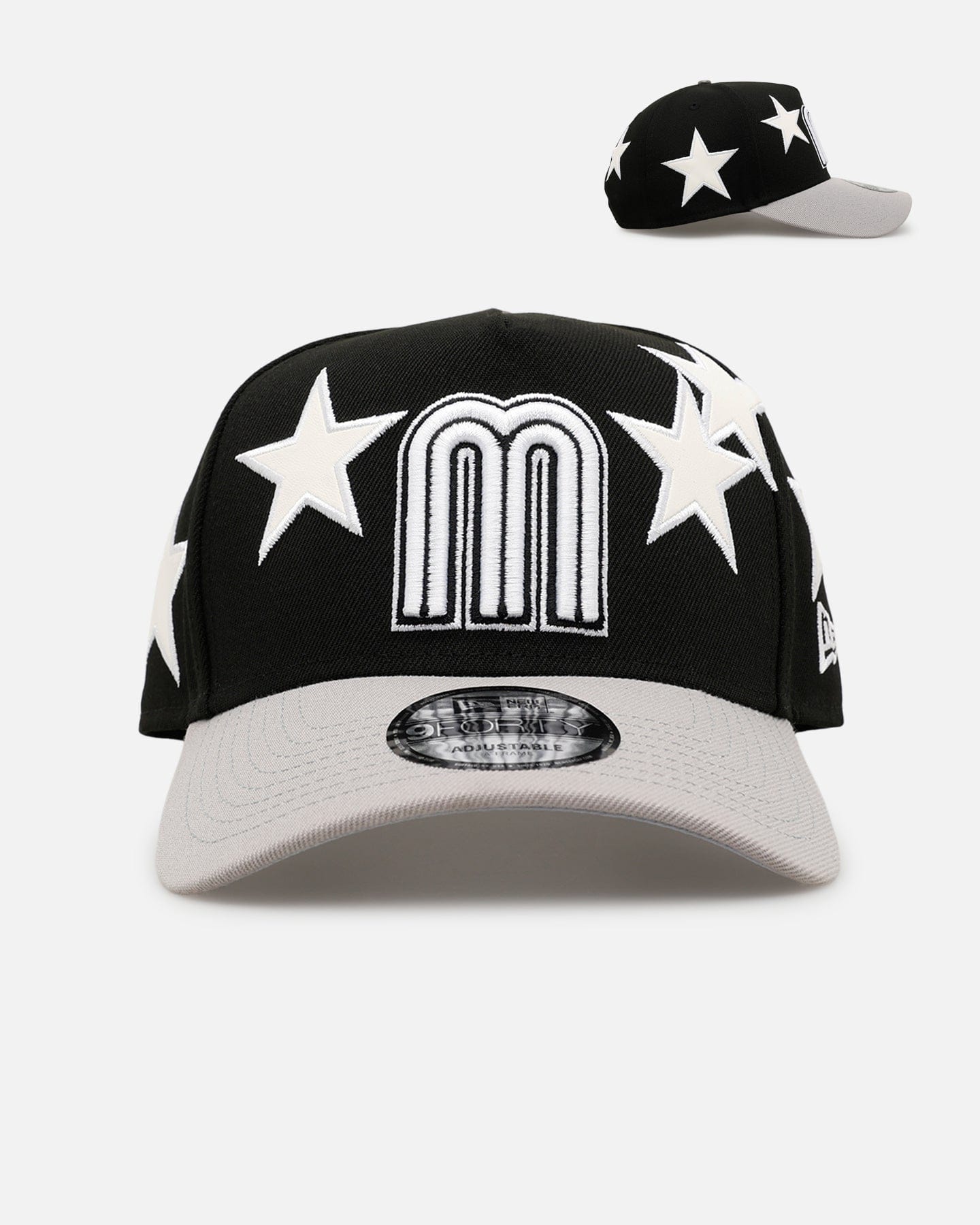 New Era Mexico National Baseball Team Stars 9FORTY A - Frame Snapback Black/Grey