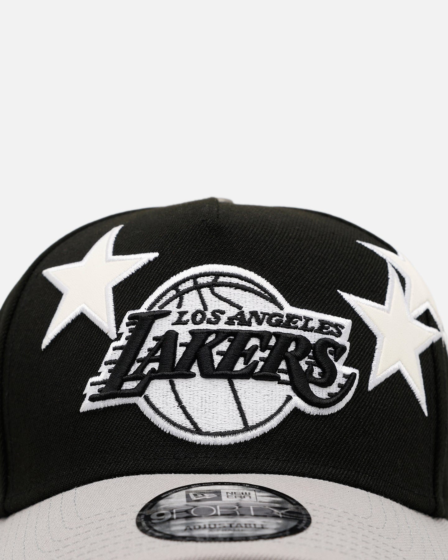 New Era Los Angeles Lakers Stars 9FORTY A - Frame Snapback Black/Grey
