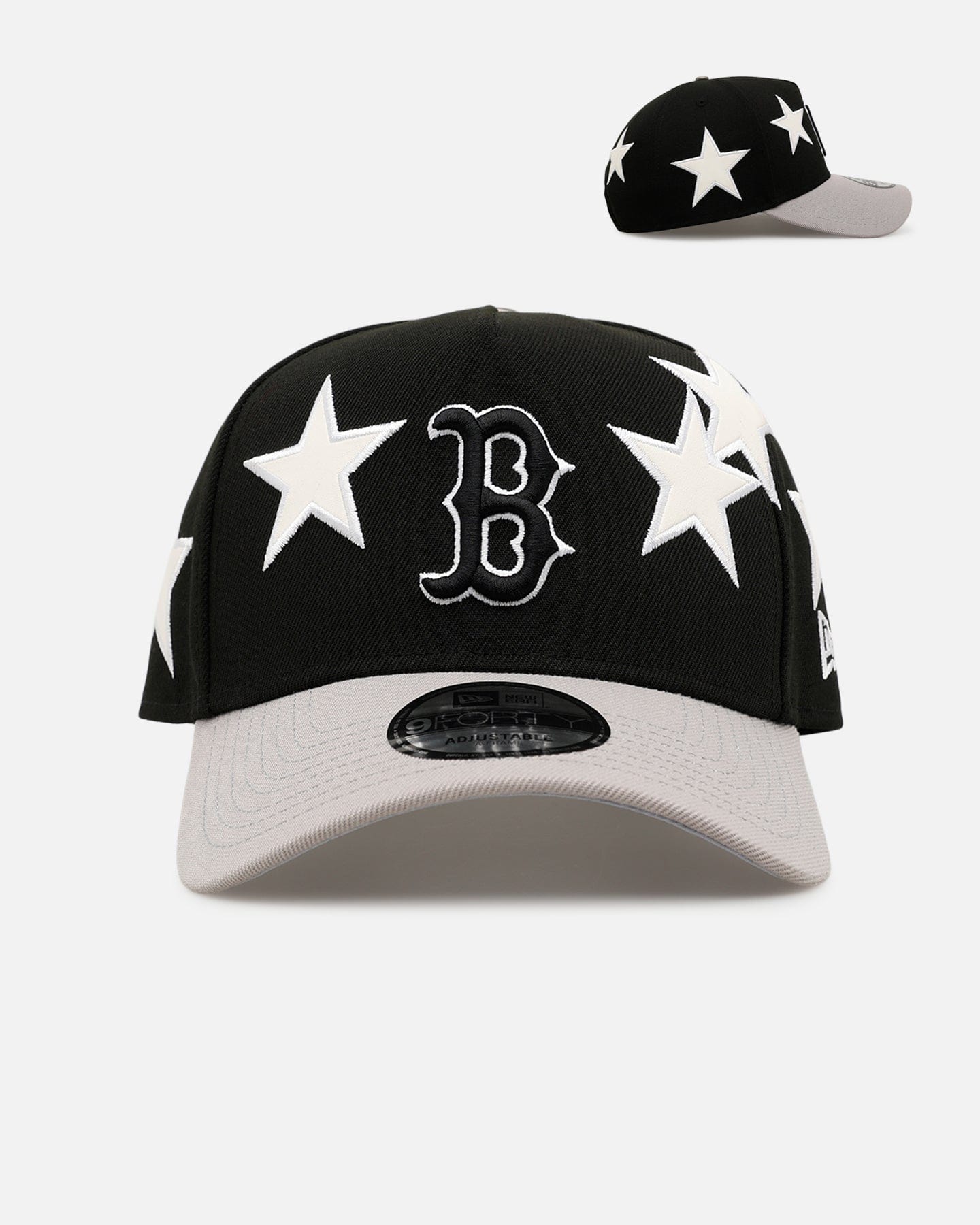 New Era Boston Red Sox Stars 9FORTY A - Frame Snapback Black/Grey