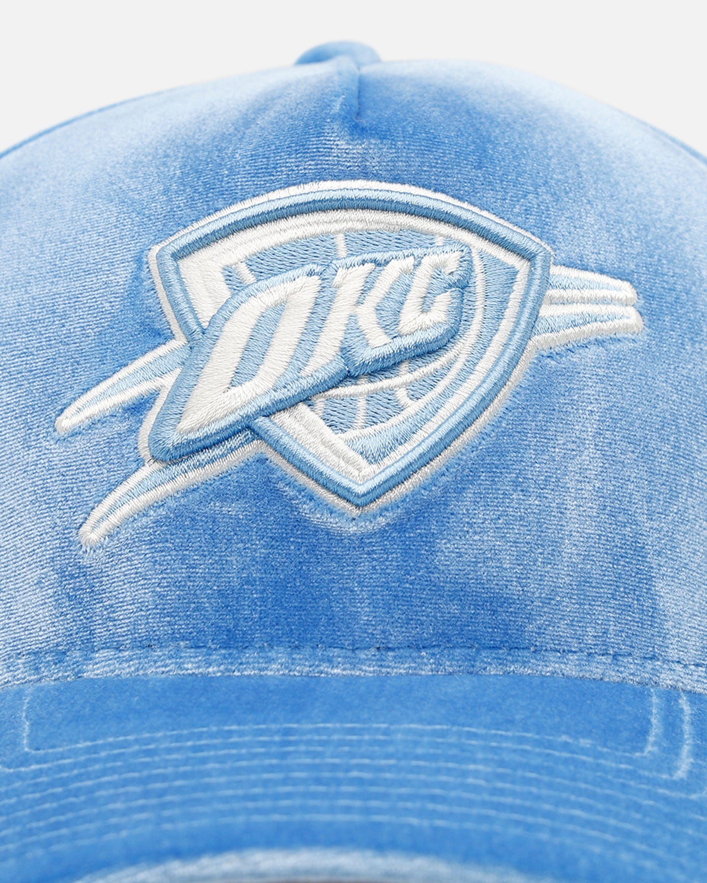 New Era Oklahoma City Thunder Sky Velvet 9FORTY A - Frame Snapback Sky Blue
